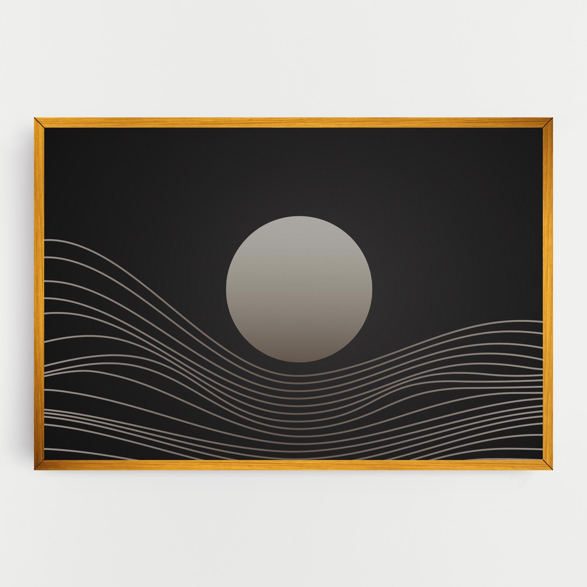 Leinwandbild Grey Moon mockup 0