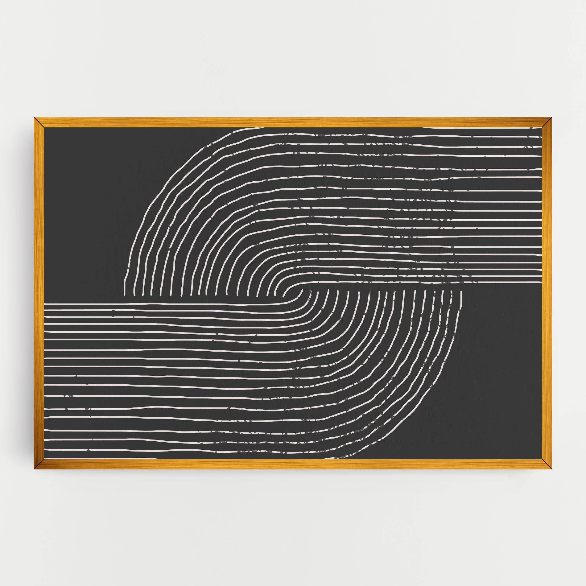 Leinwandbild Minimalist Circle mockup 0