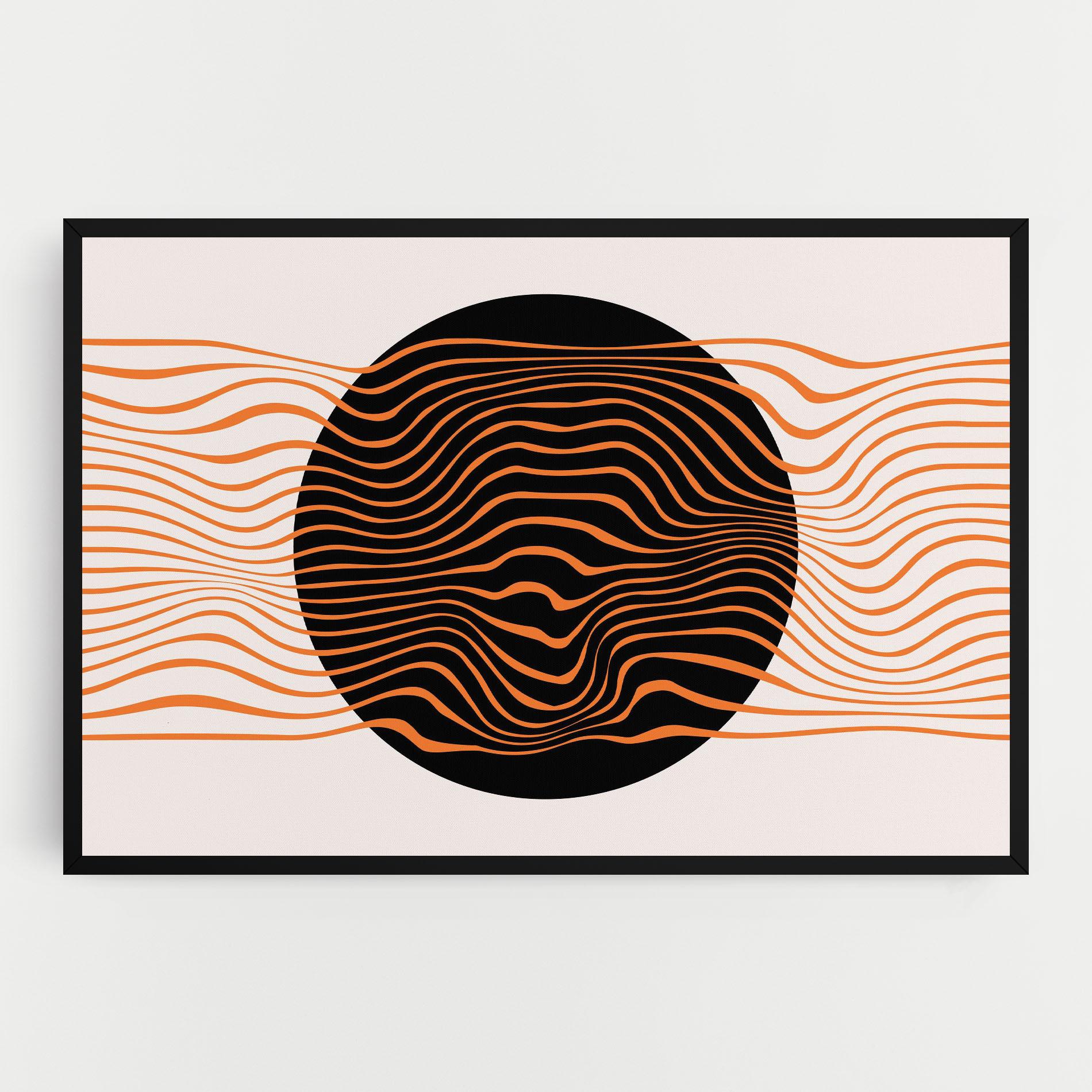 Leinwandbild Black Circle mockup 0