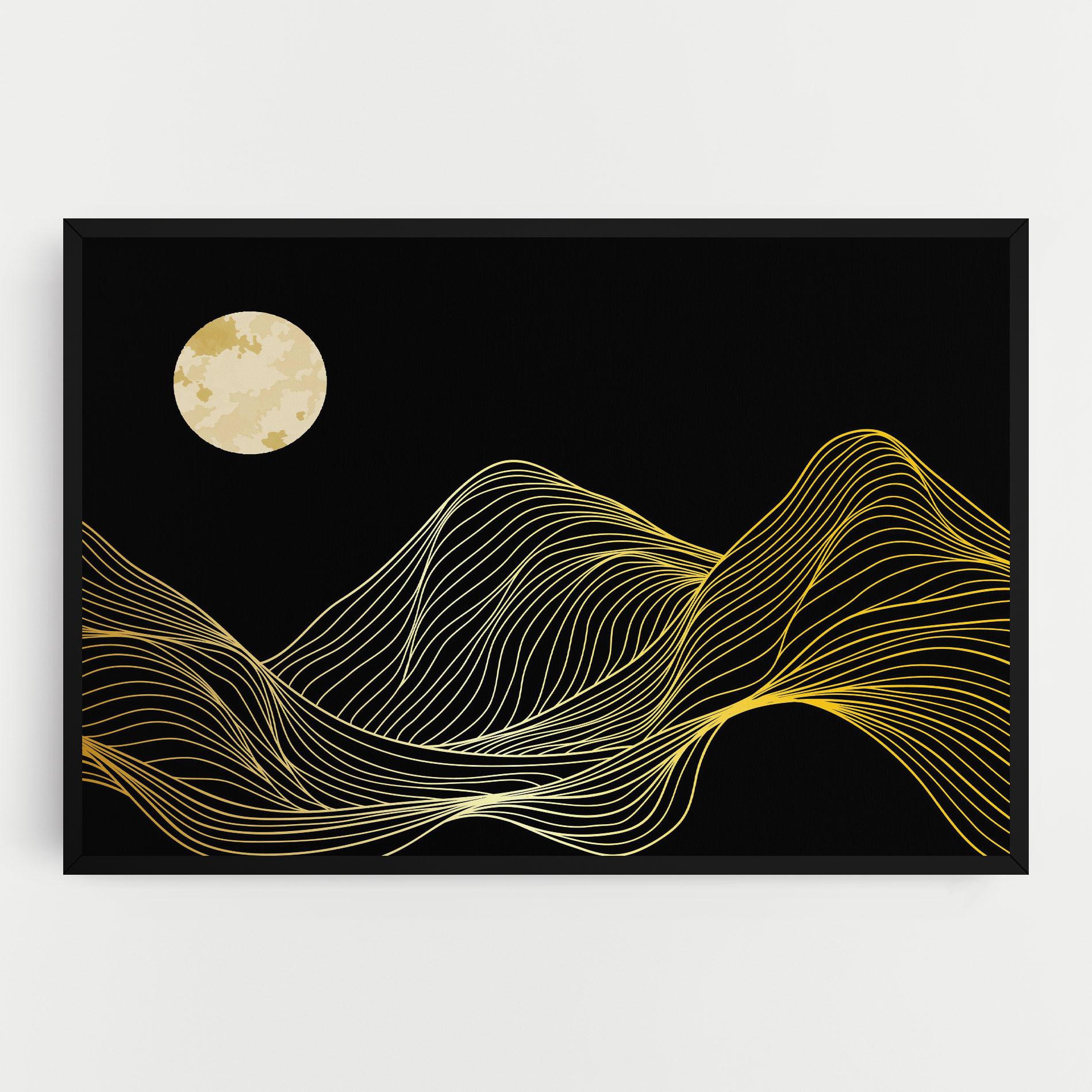 Leinwandbild Gold Moon mockup 0