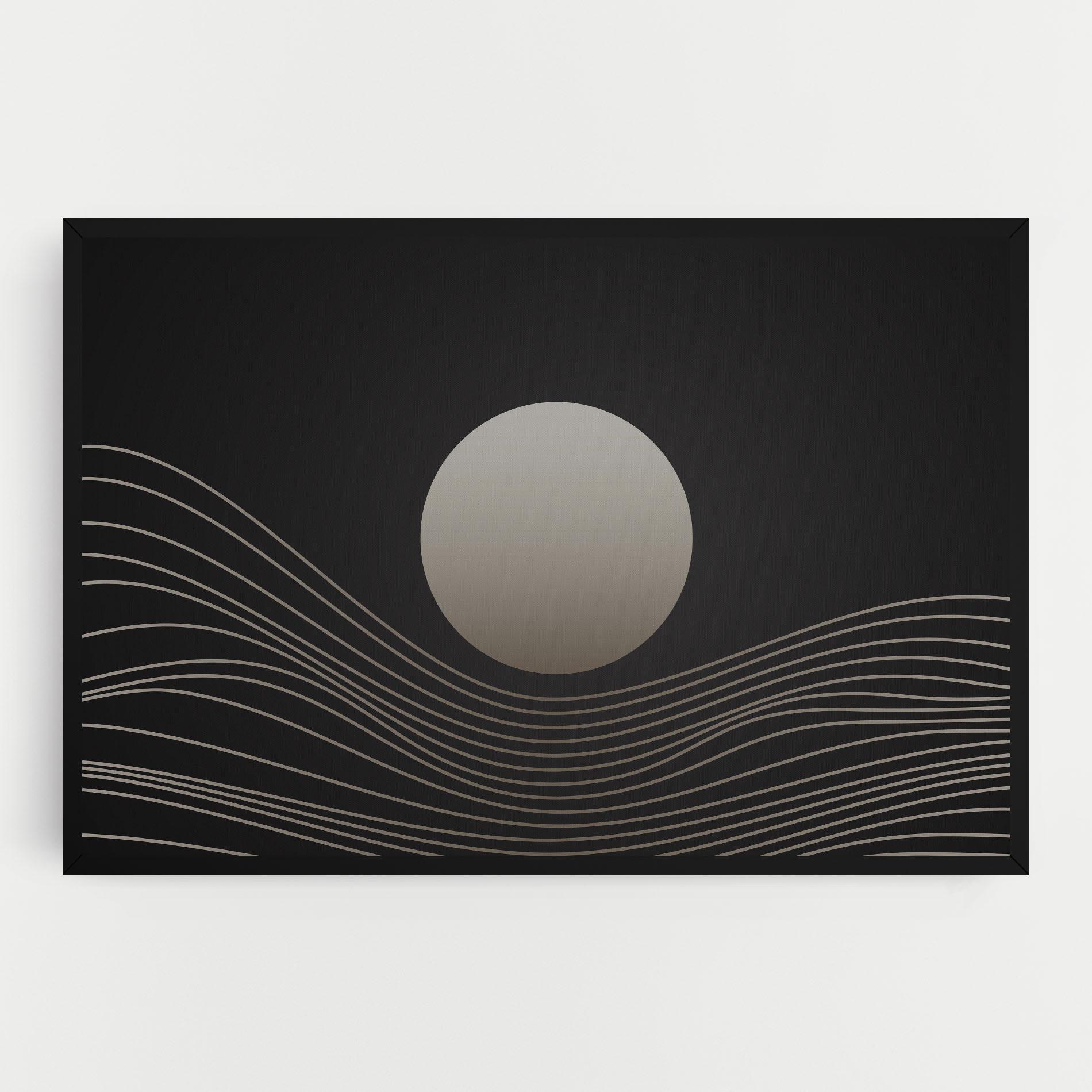 Leinwandbild Grey Moon mockup 0