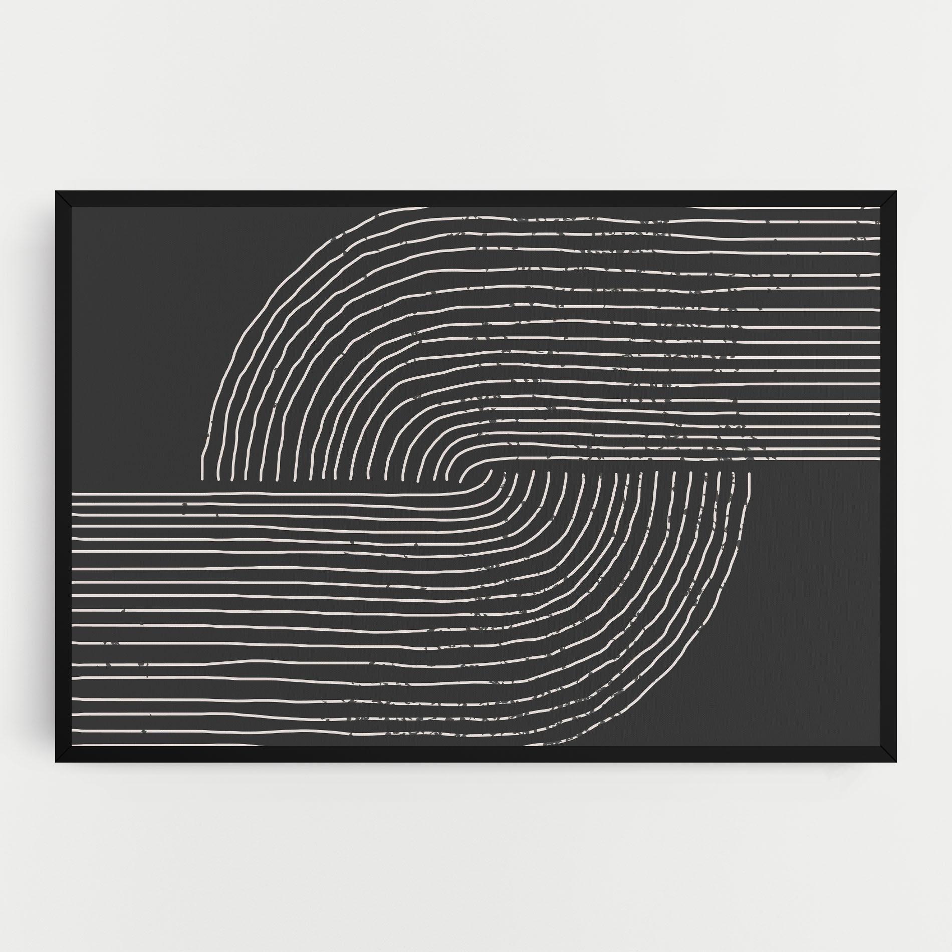 Leinwandbild Minimalist Circle mockup 0