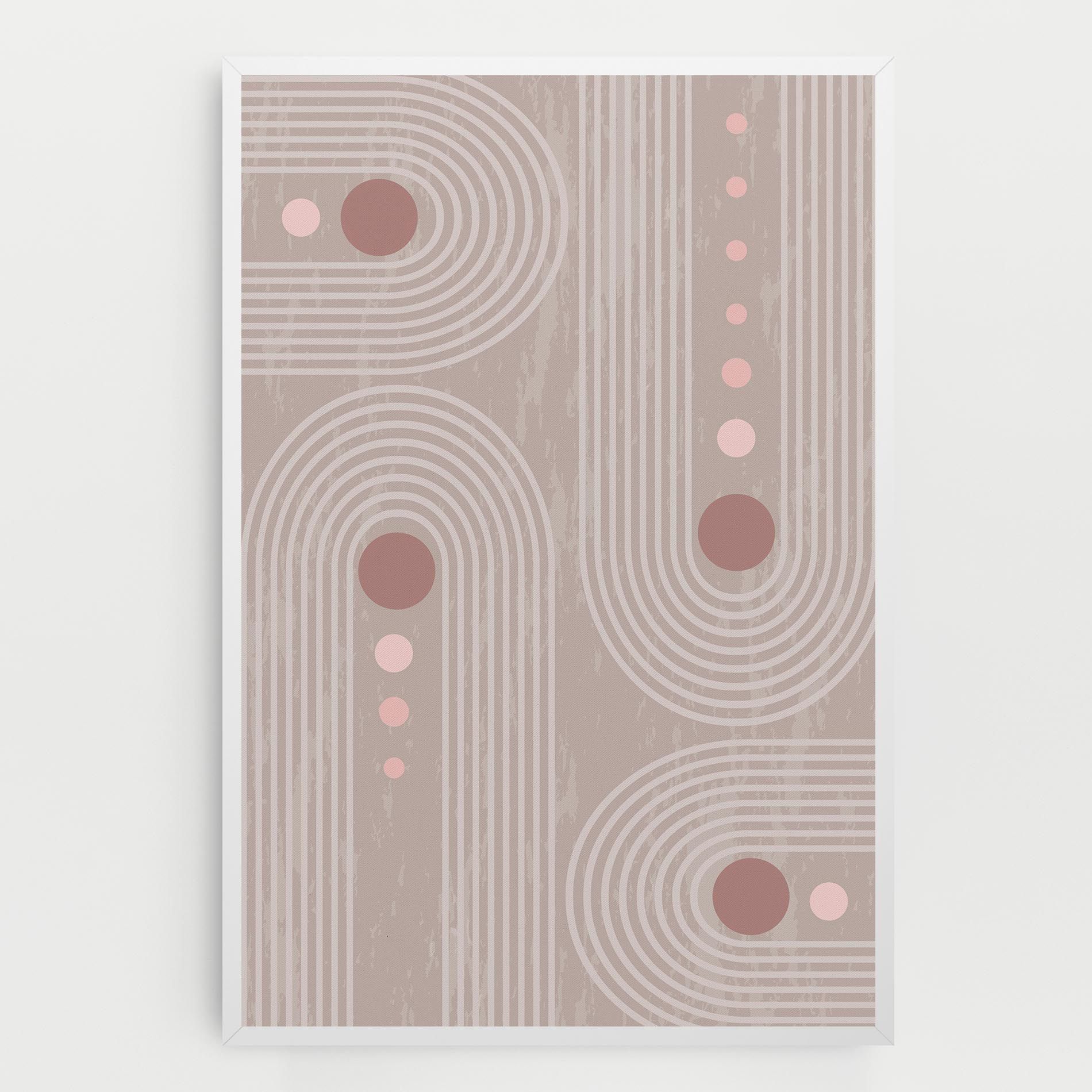 Pink Circle On Cream mockup 0