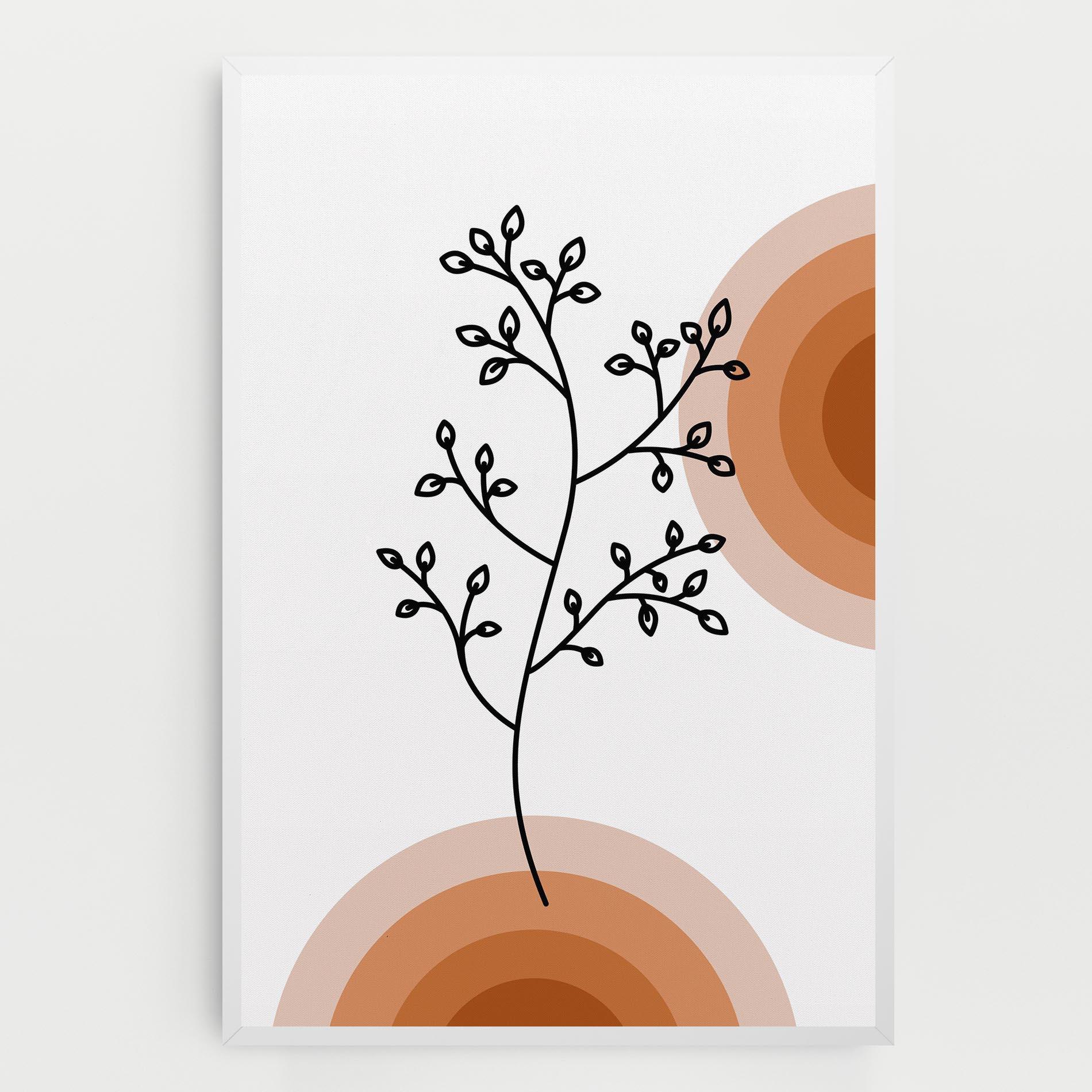 Leinwandbild Plant Orange Circle mockup 0