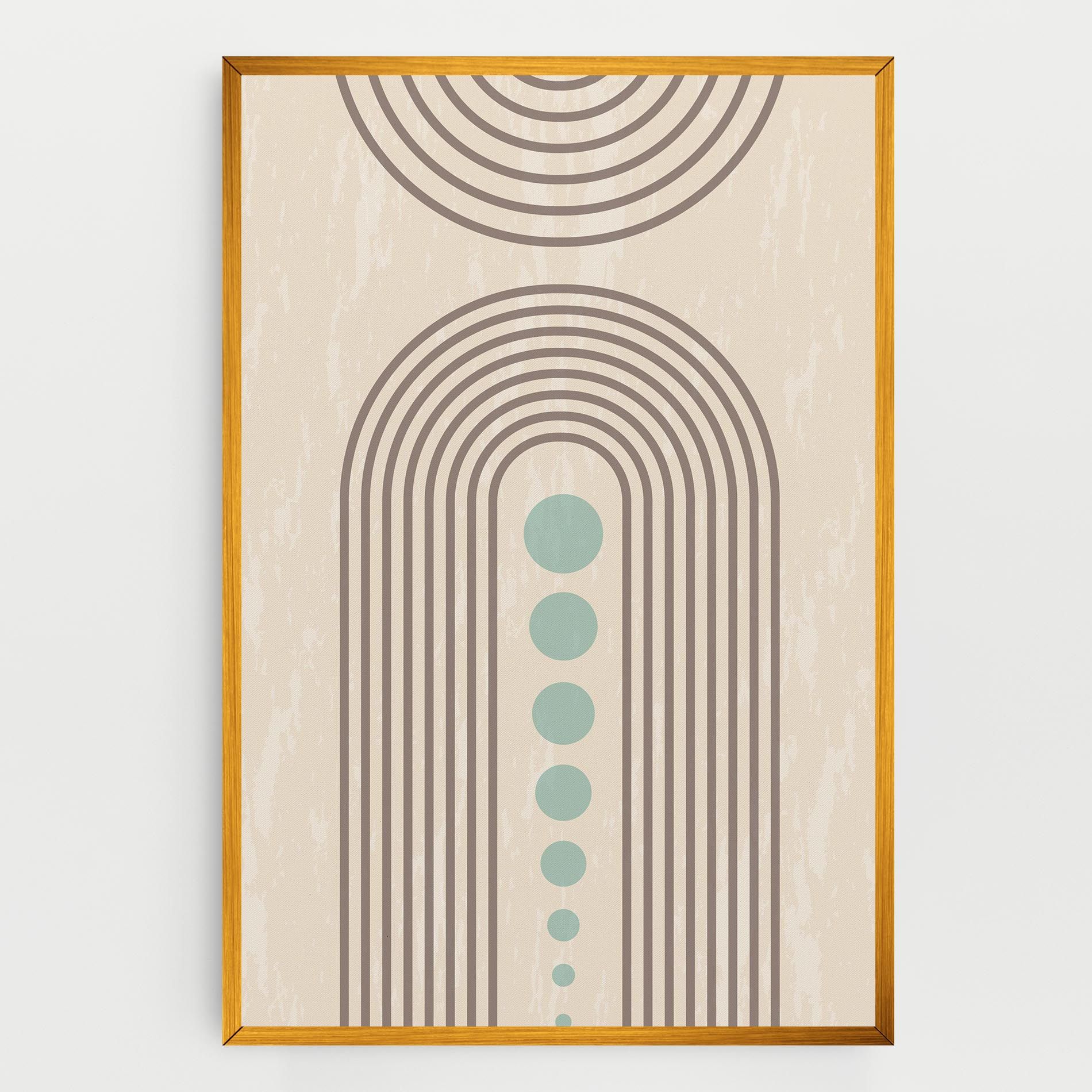 Cream Blue Circles mockup 0