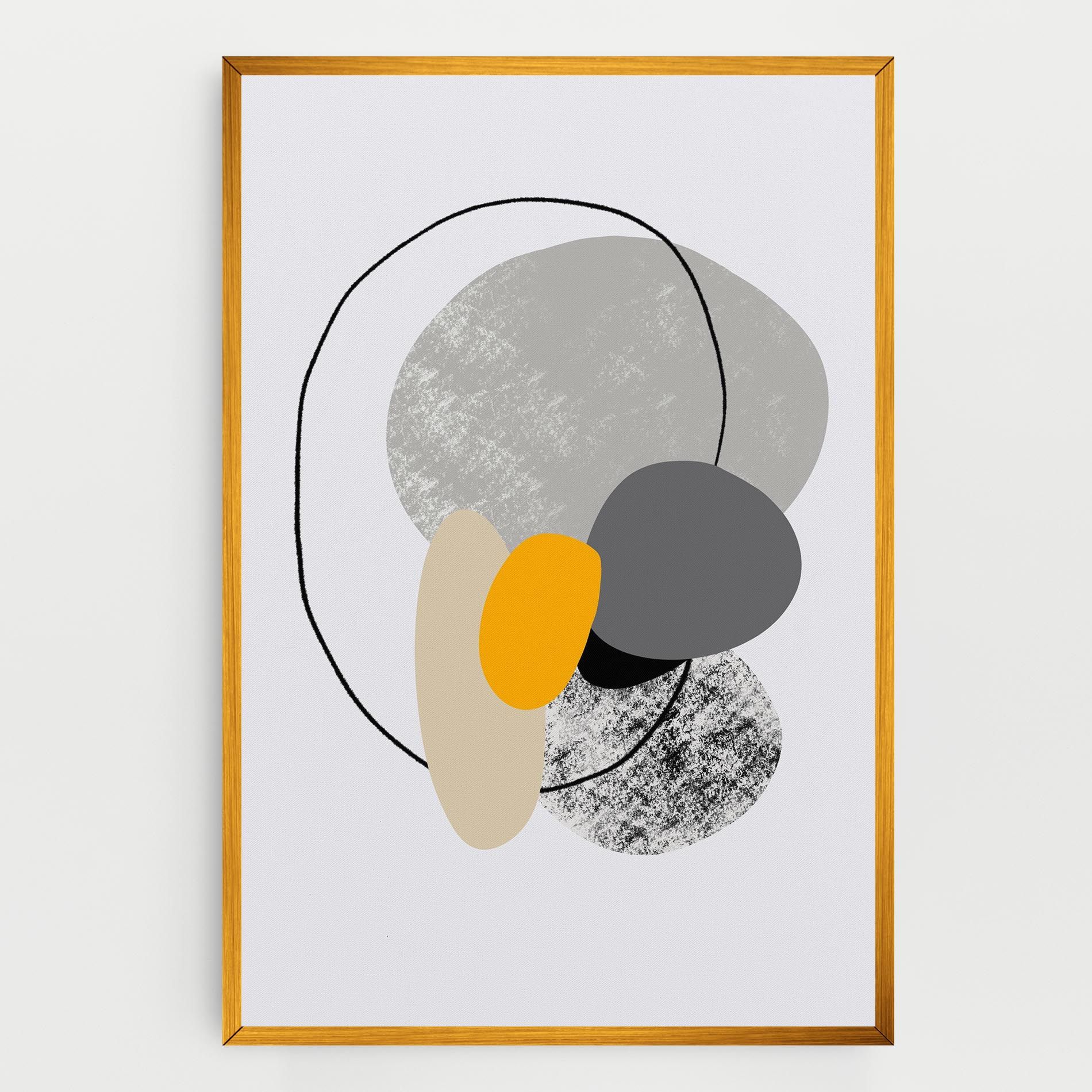 Grey Orange Shape mockup 0