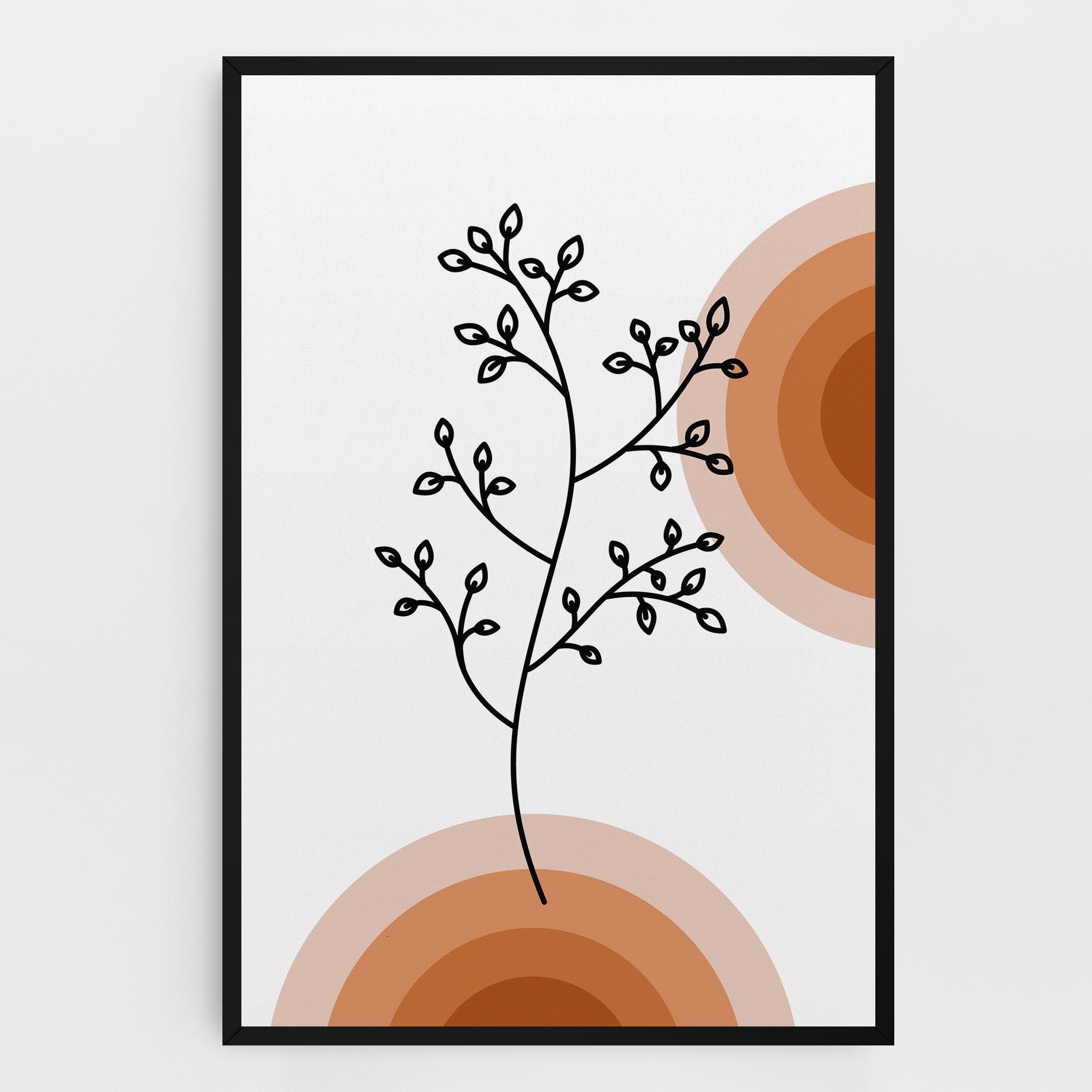 Leinwandbild Plant Orange Circle mockup 0