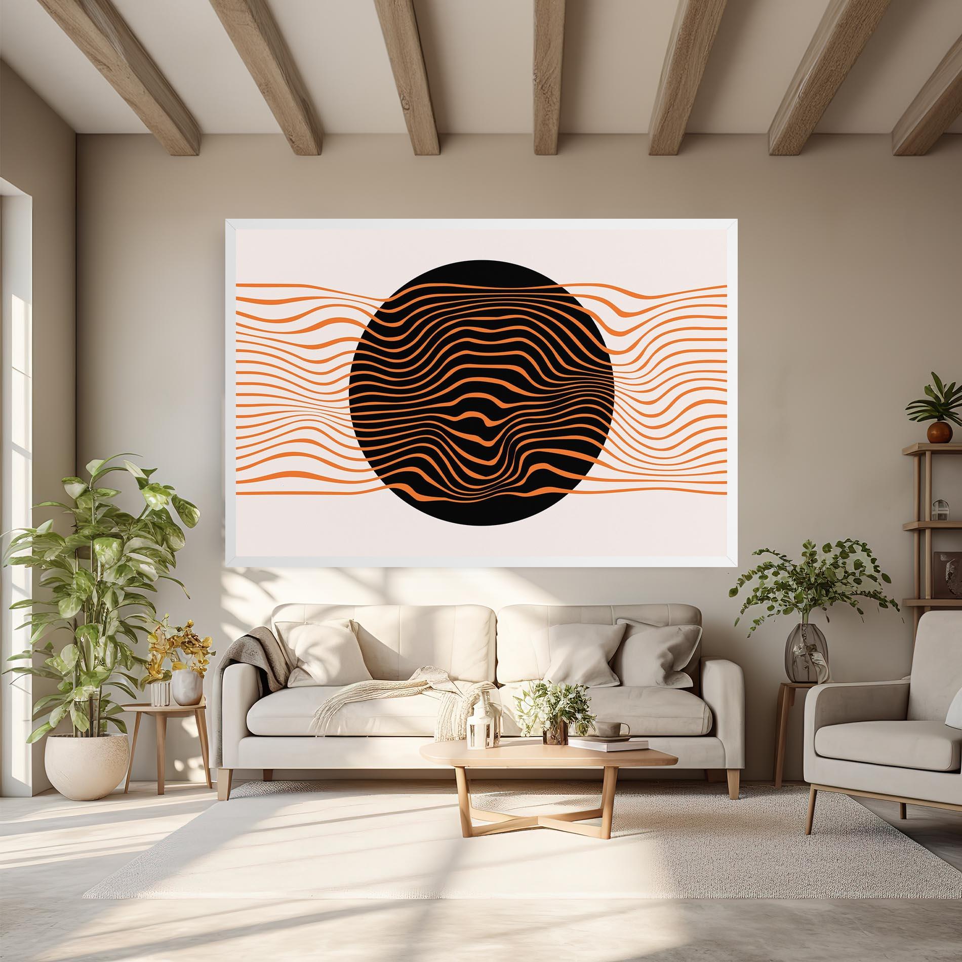 Leinwandbild Black Circle mockup 6
