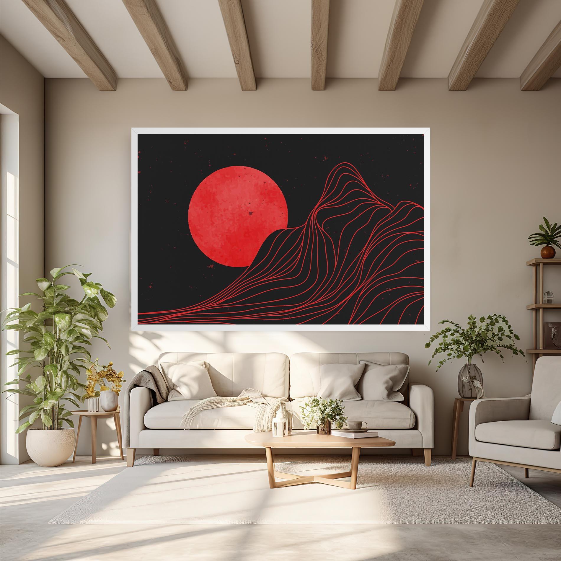 Leinwandbild Bloody Moon mockup 6