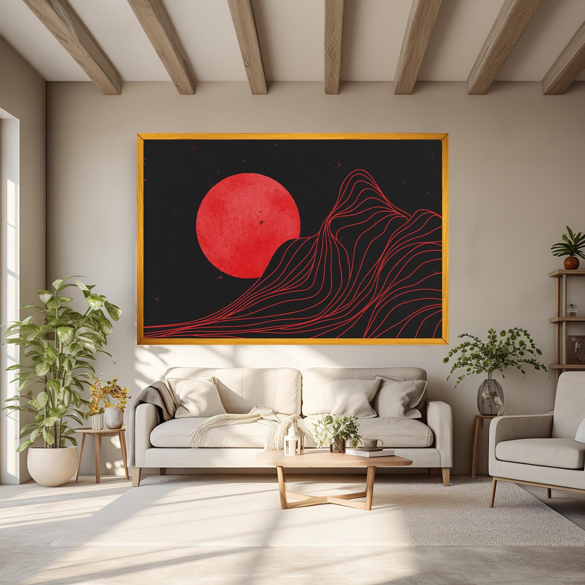 Leinwandbild Bloody Moon mockup 6