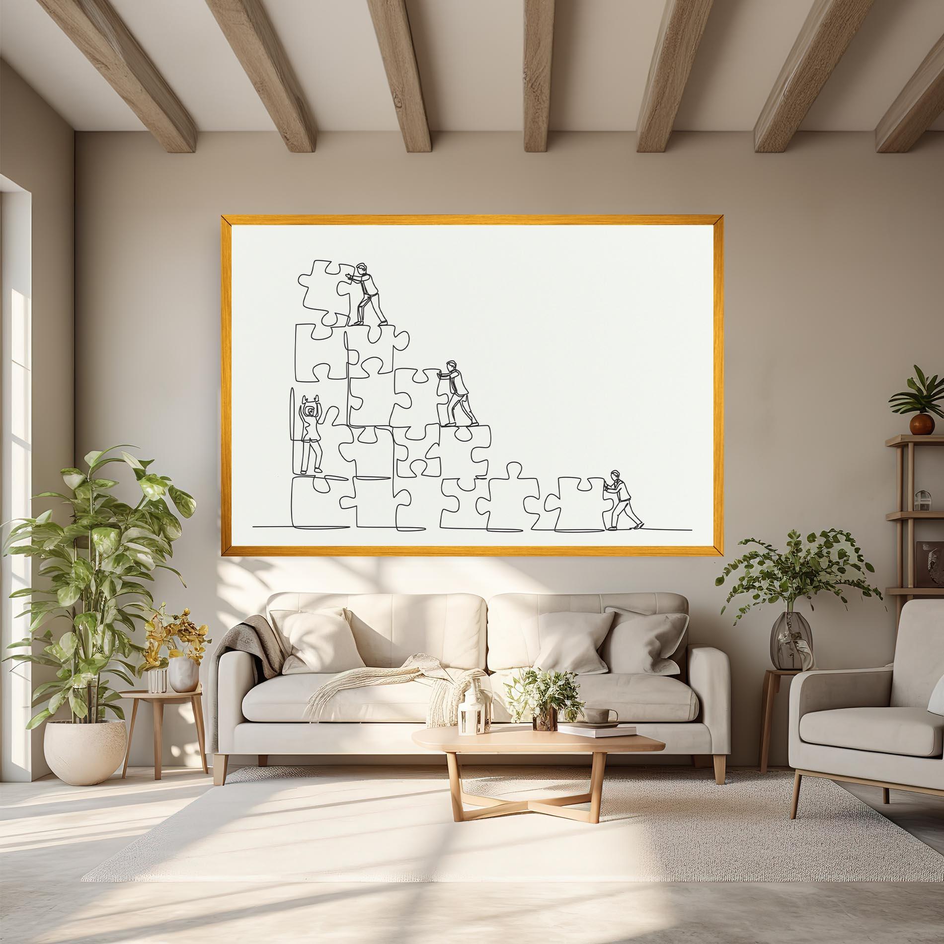 Leinwandbild Businessman Up mockup 6