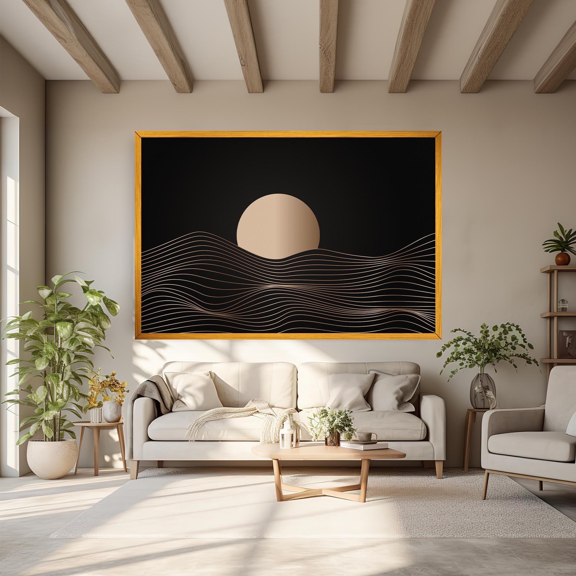 Leinwandbild Cream Moon mockup 6