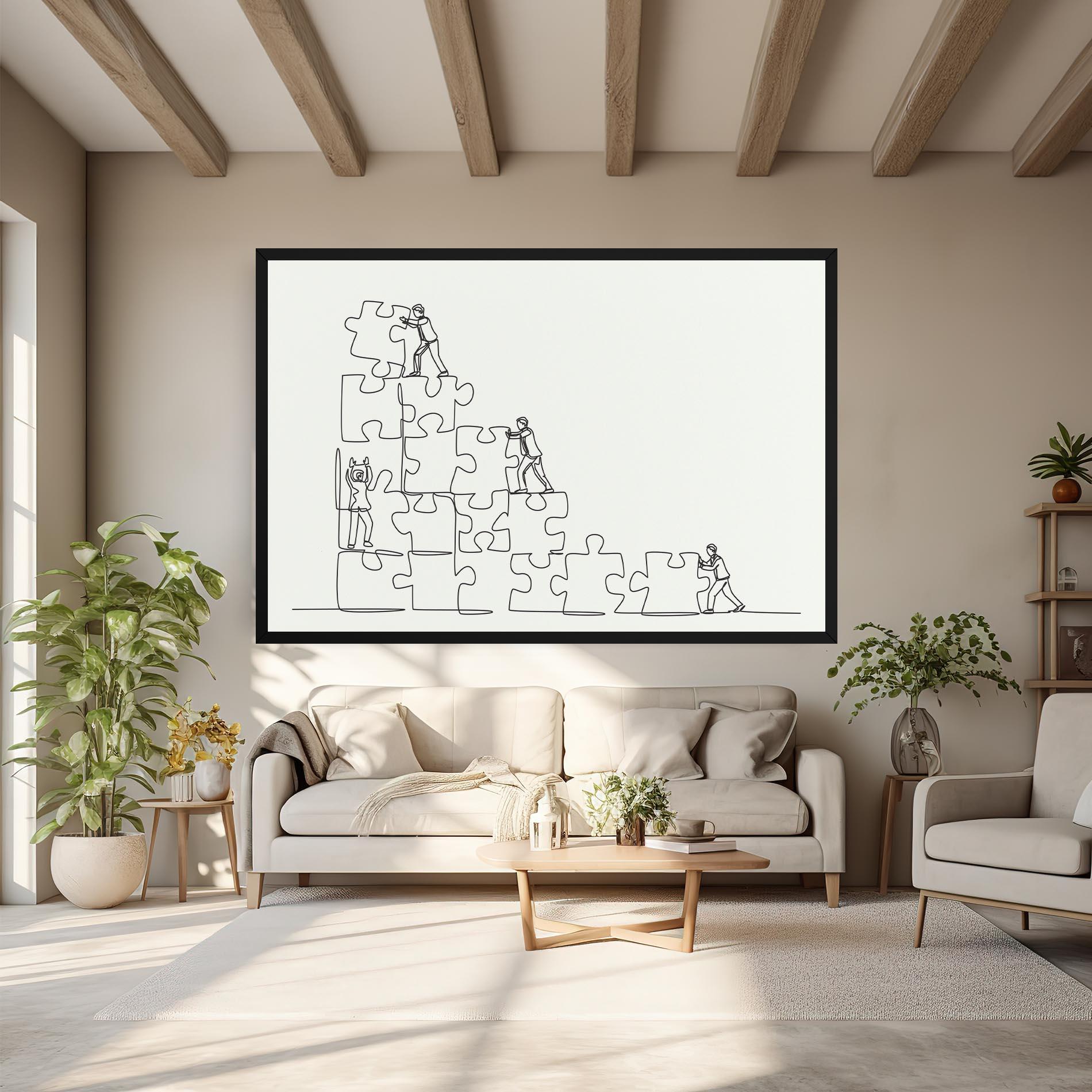 Leinwandbild Businessman Up mockup 6