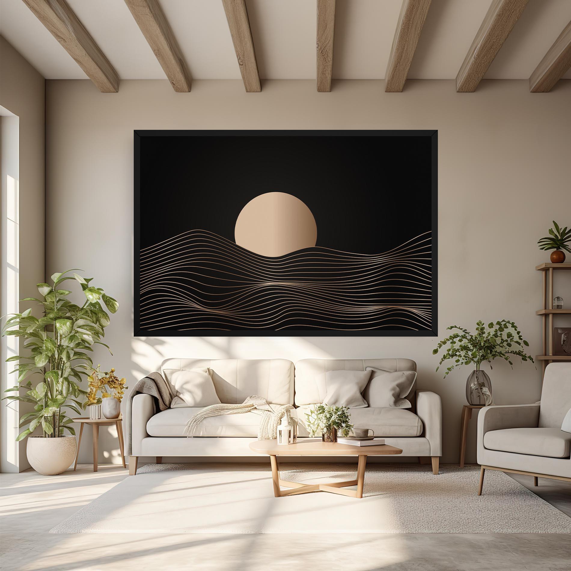 Leinwandbild Cream Moon mockup 6