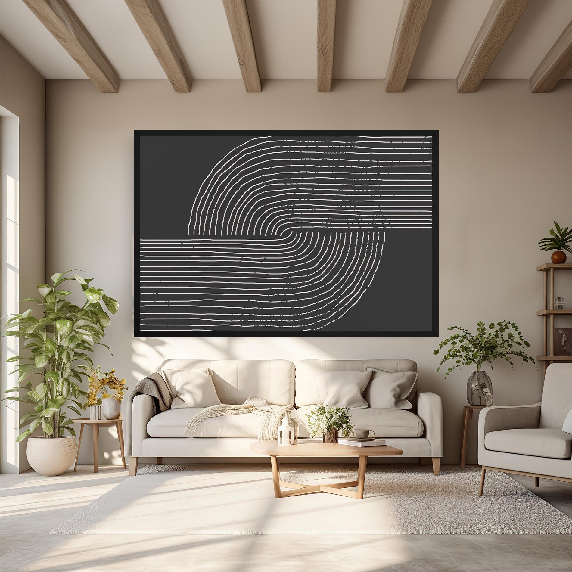 Leinwandbild Minimalist Circle mockup 6