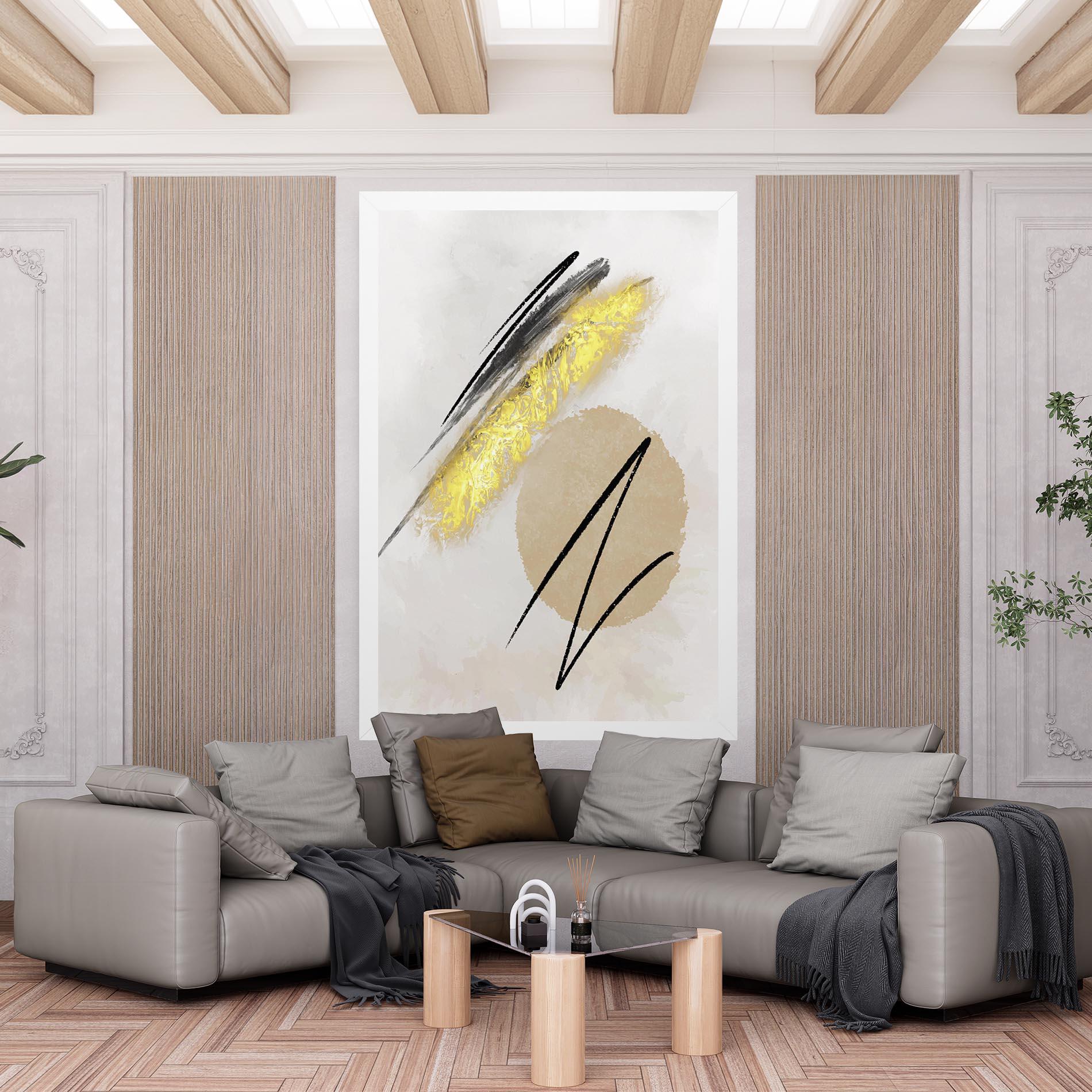 Leinwandbild Gold Brush mockup 6