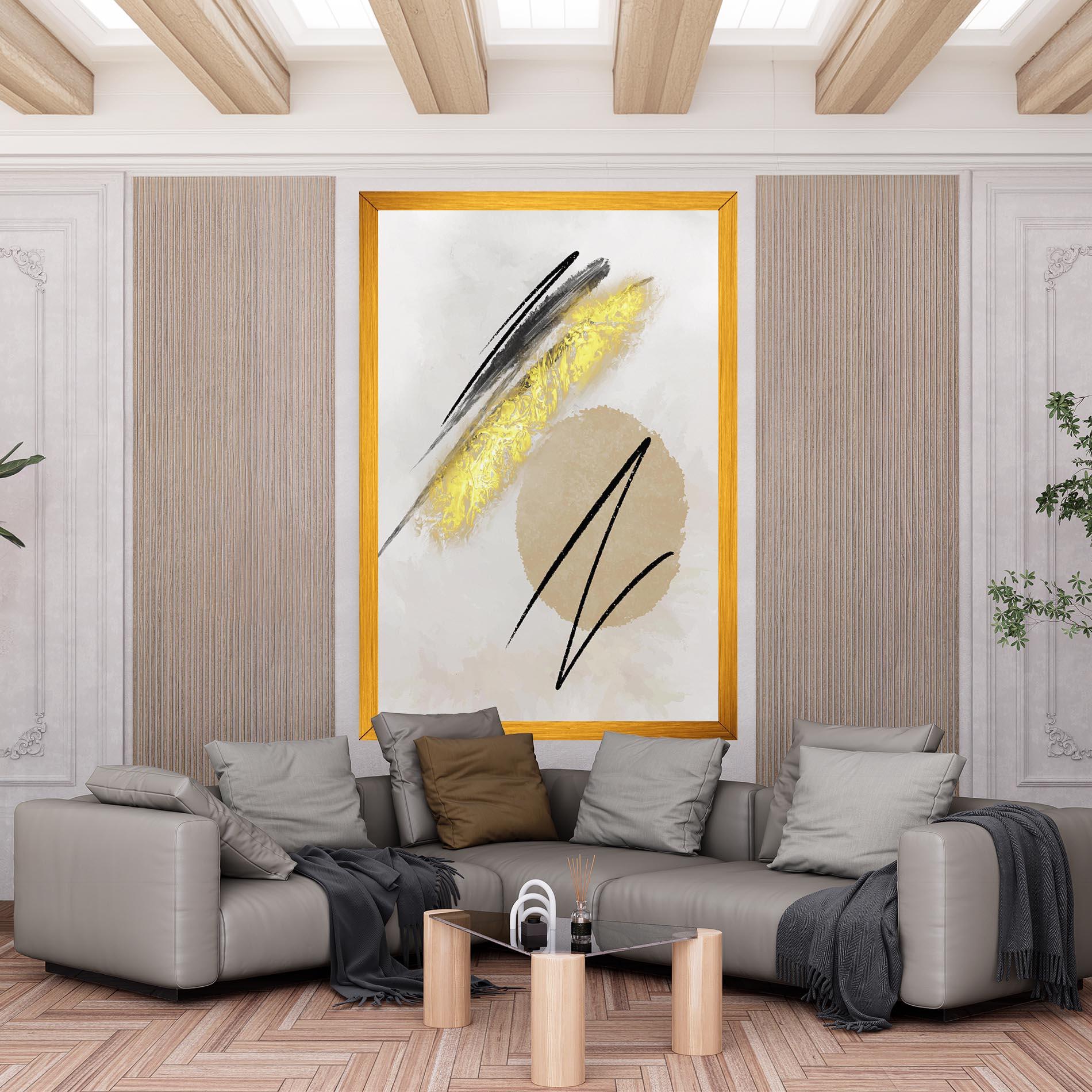 Leinwandbild Gold Brush mockup 6