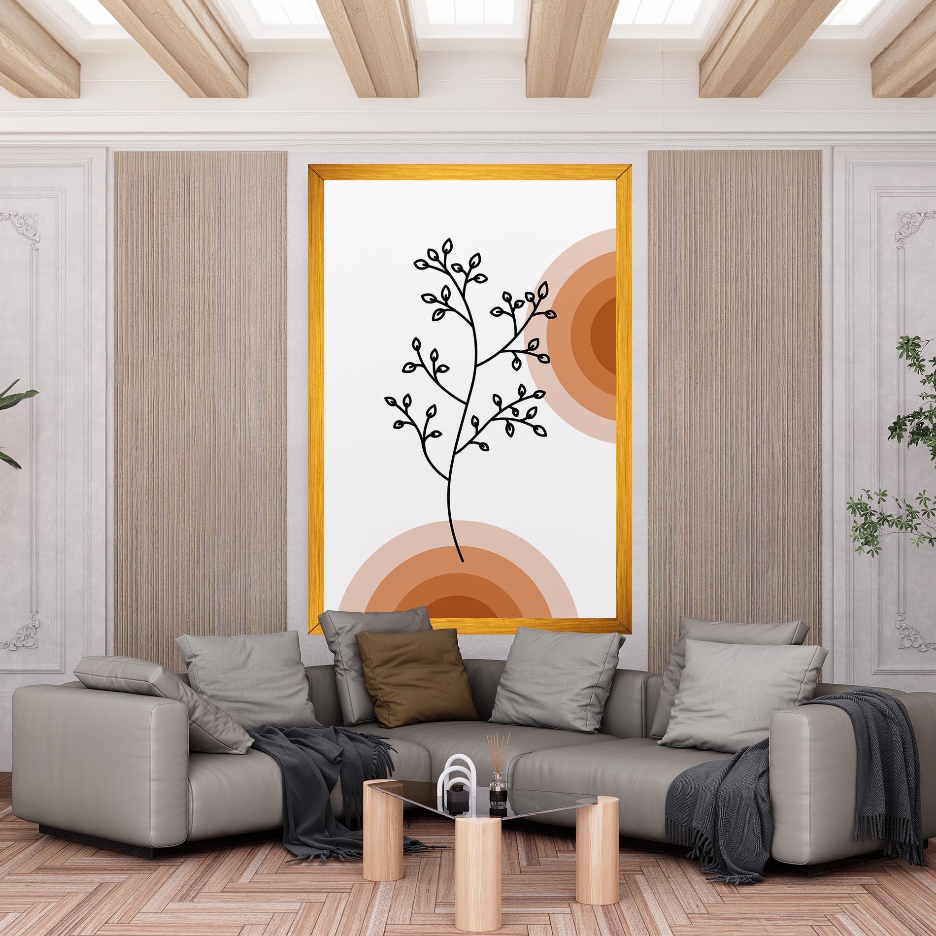 Leinwandbild Plant Orange Circle mockup 6