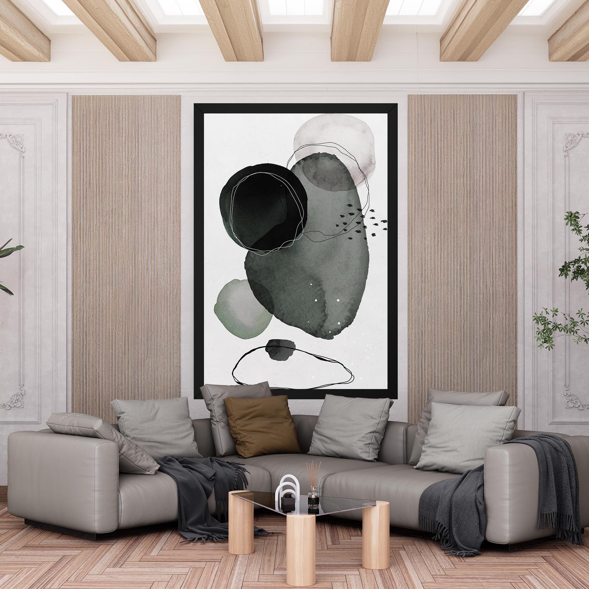 Green Watercolor mockup 6