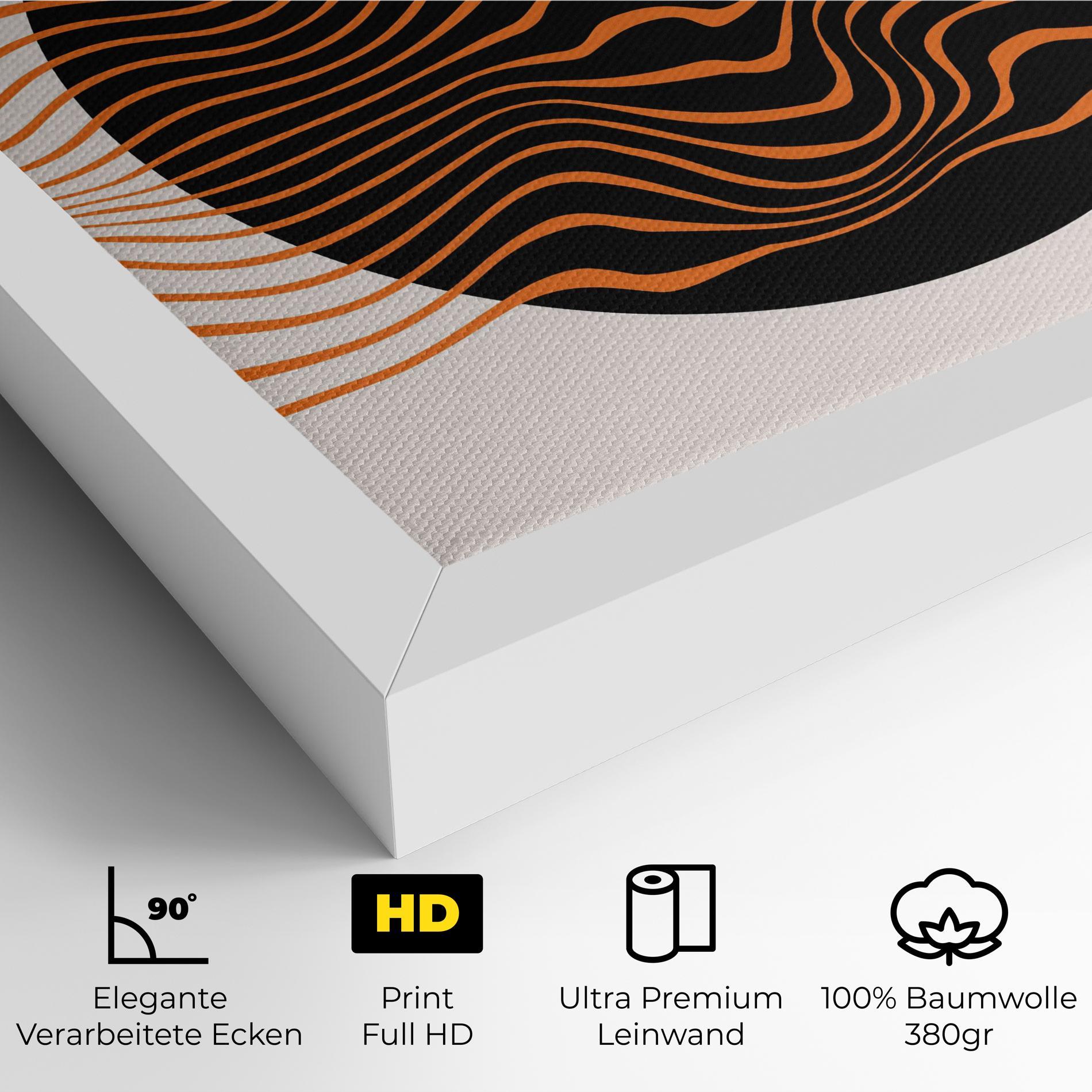 Leinwandbild Black Circle mockup 4