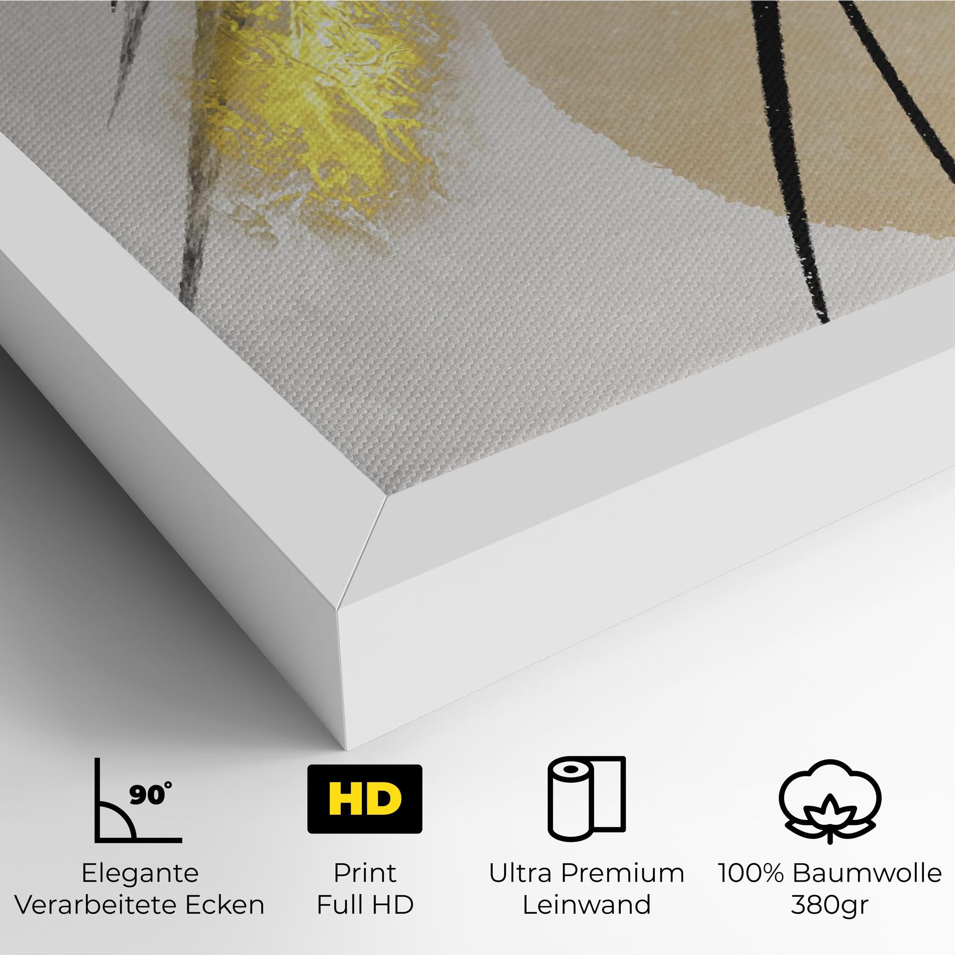 Leinwandbild Gold Brush mockup 4