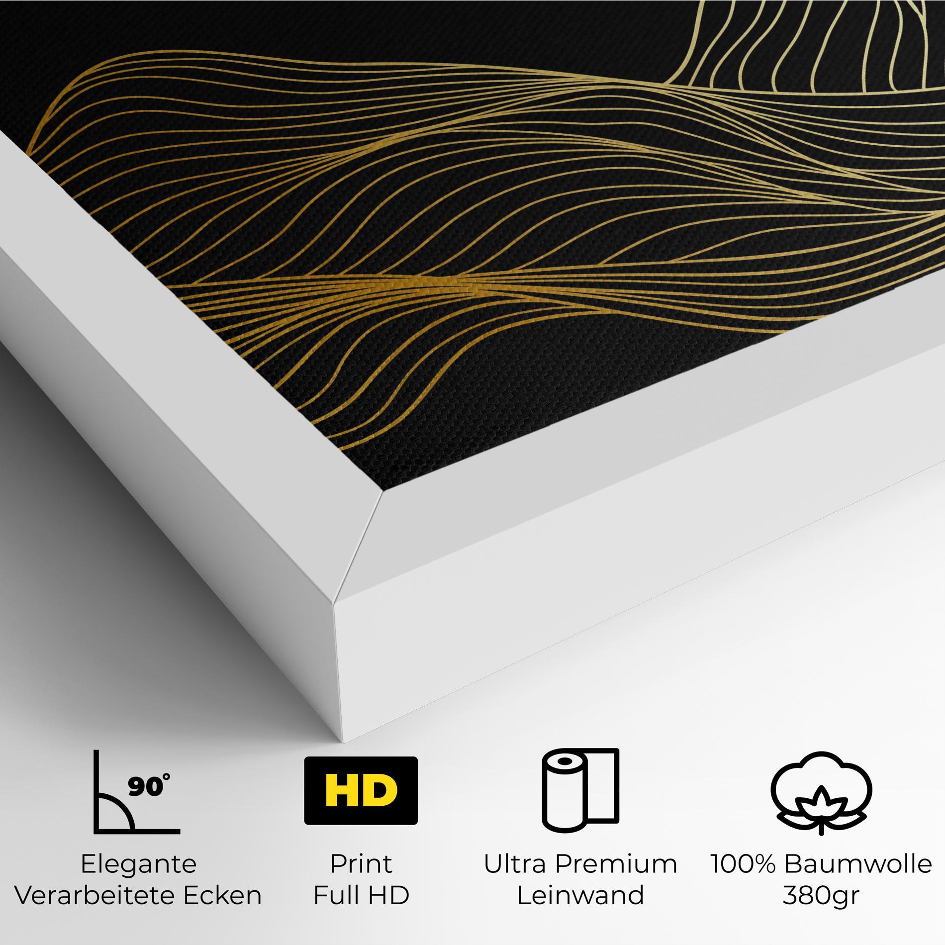 Leinwandbild Golden Moon mockup 4