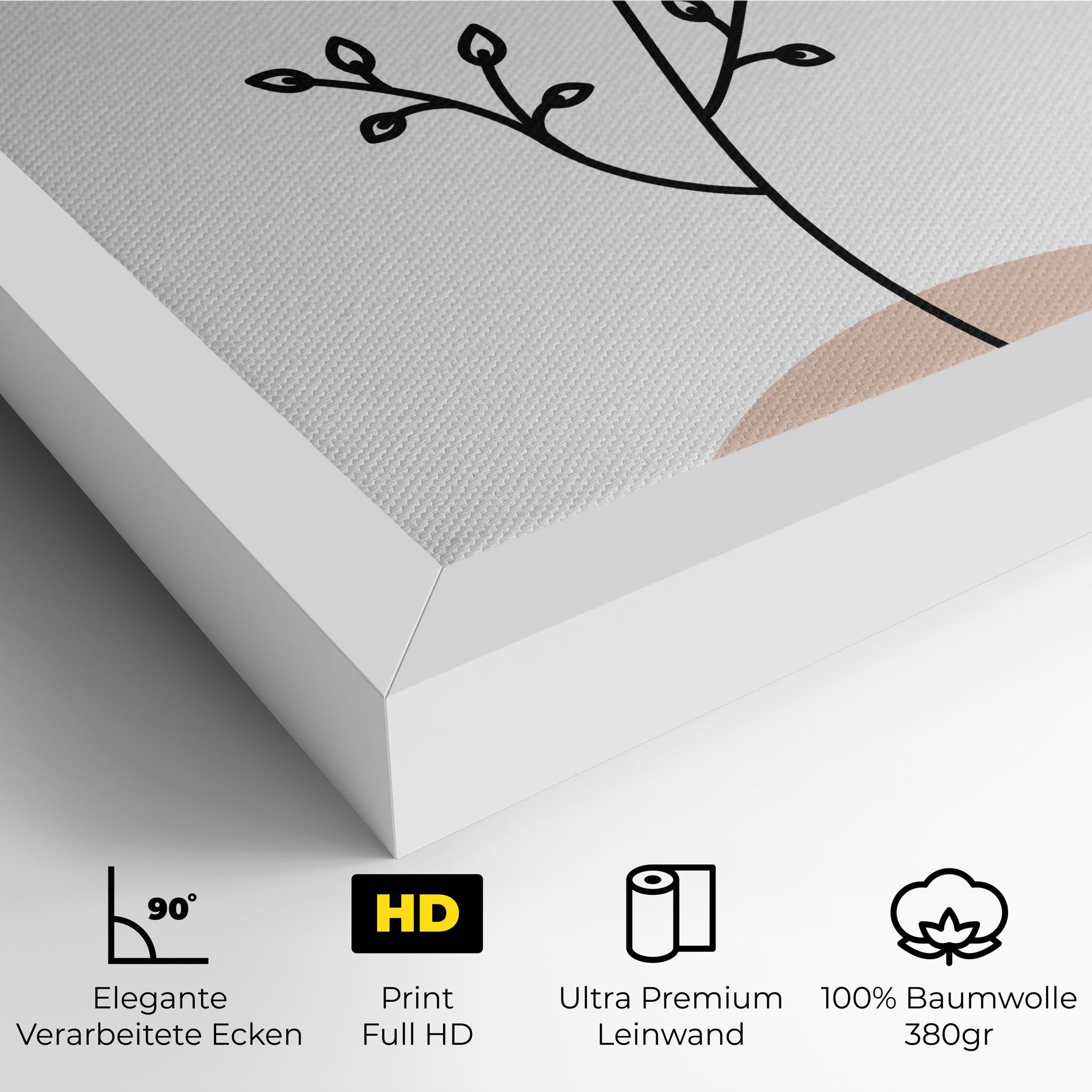 Leinwandbild Plant Orange Circle mockup 4