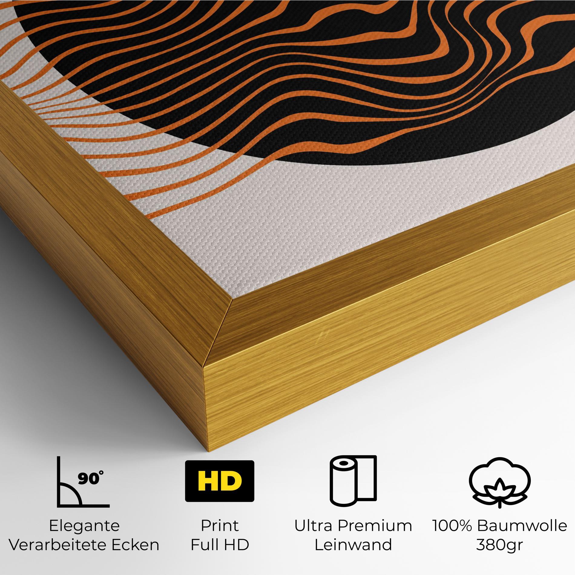 Leinwandbild Black Circle mockup 4