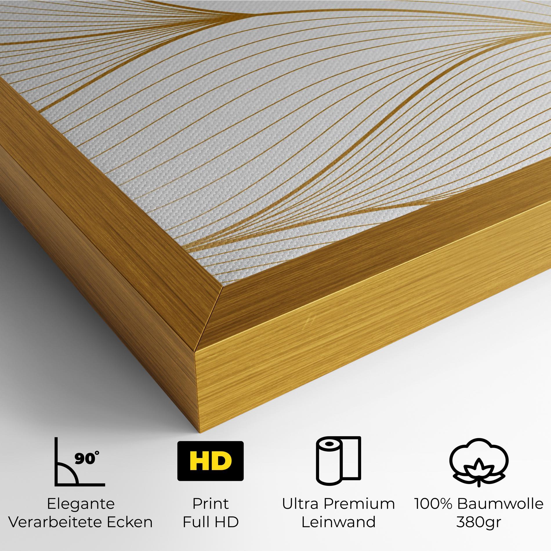 Leinwandbild Gold Wave mockup 4