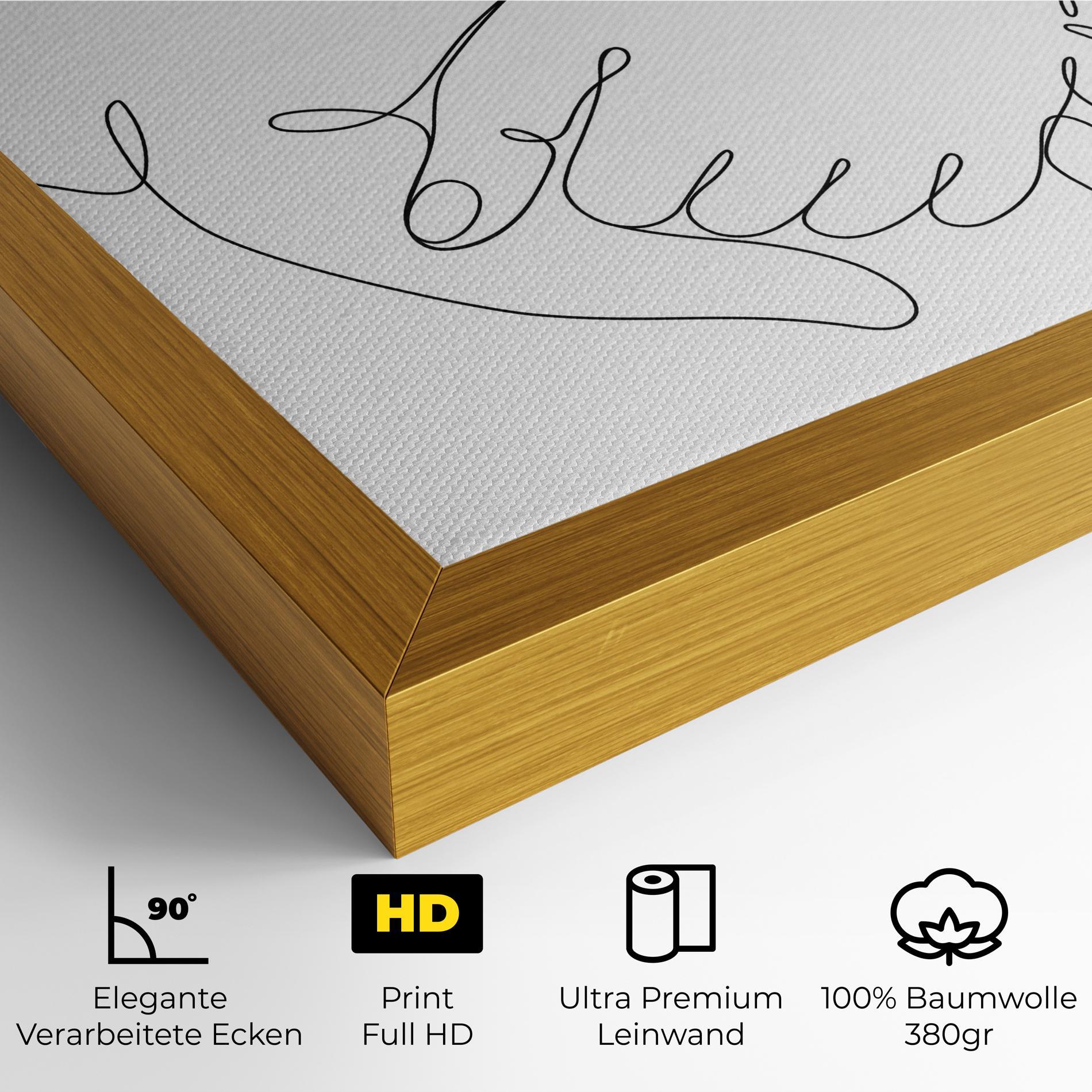 Leinwandbild Minimalistic Hands mockup 4