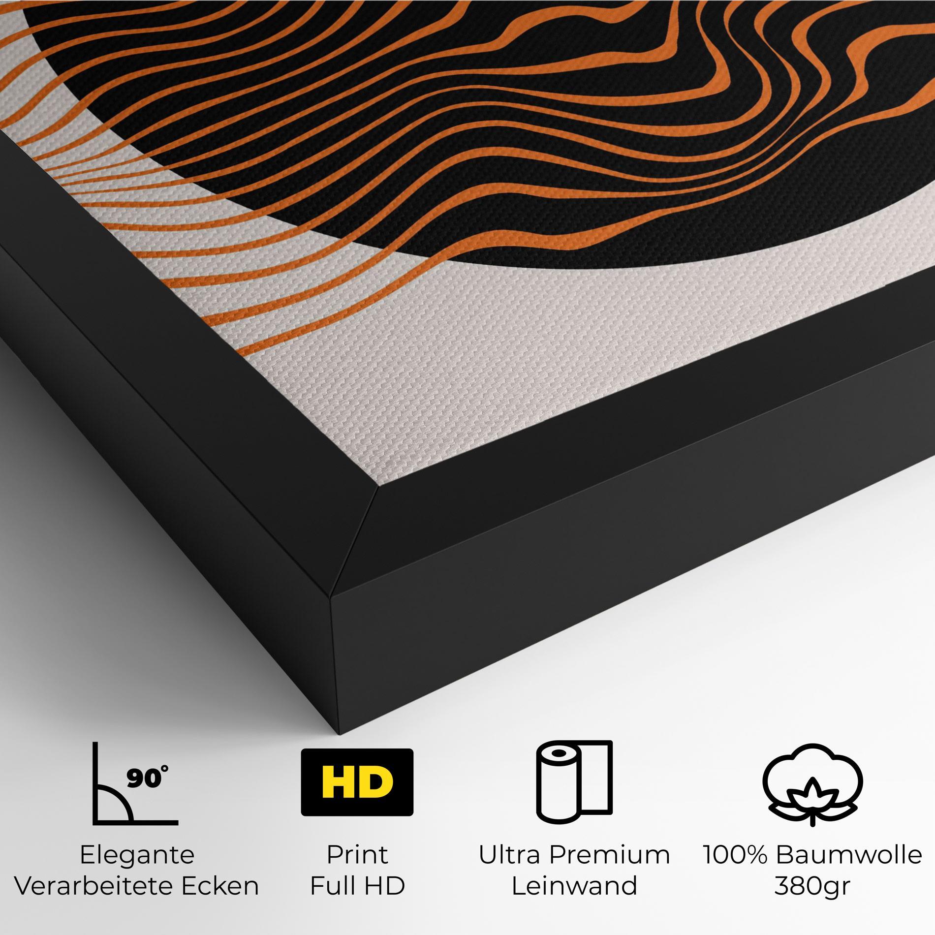 Leinwandbild Black Circle mockup 4