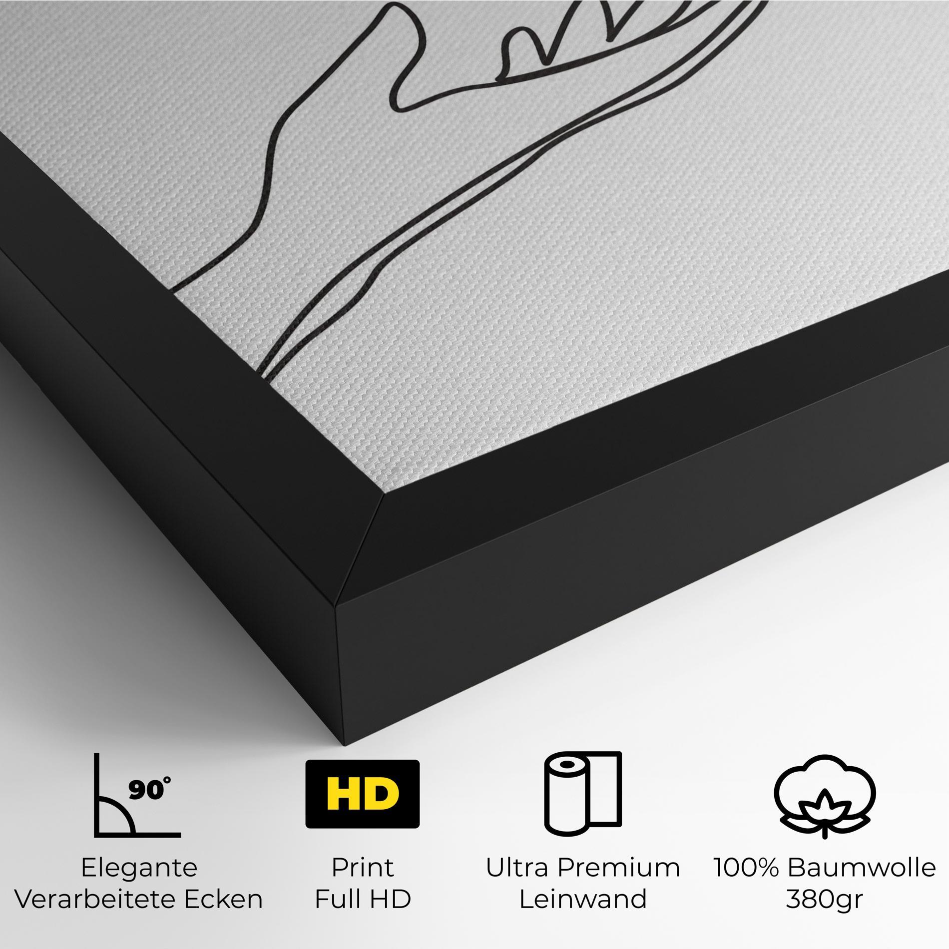 Leinwandbild Hands Reaching mockup 4