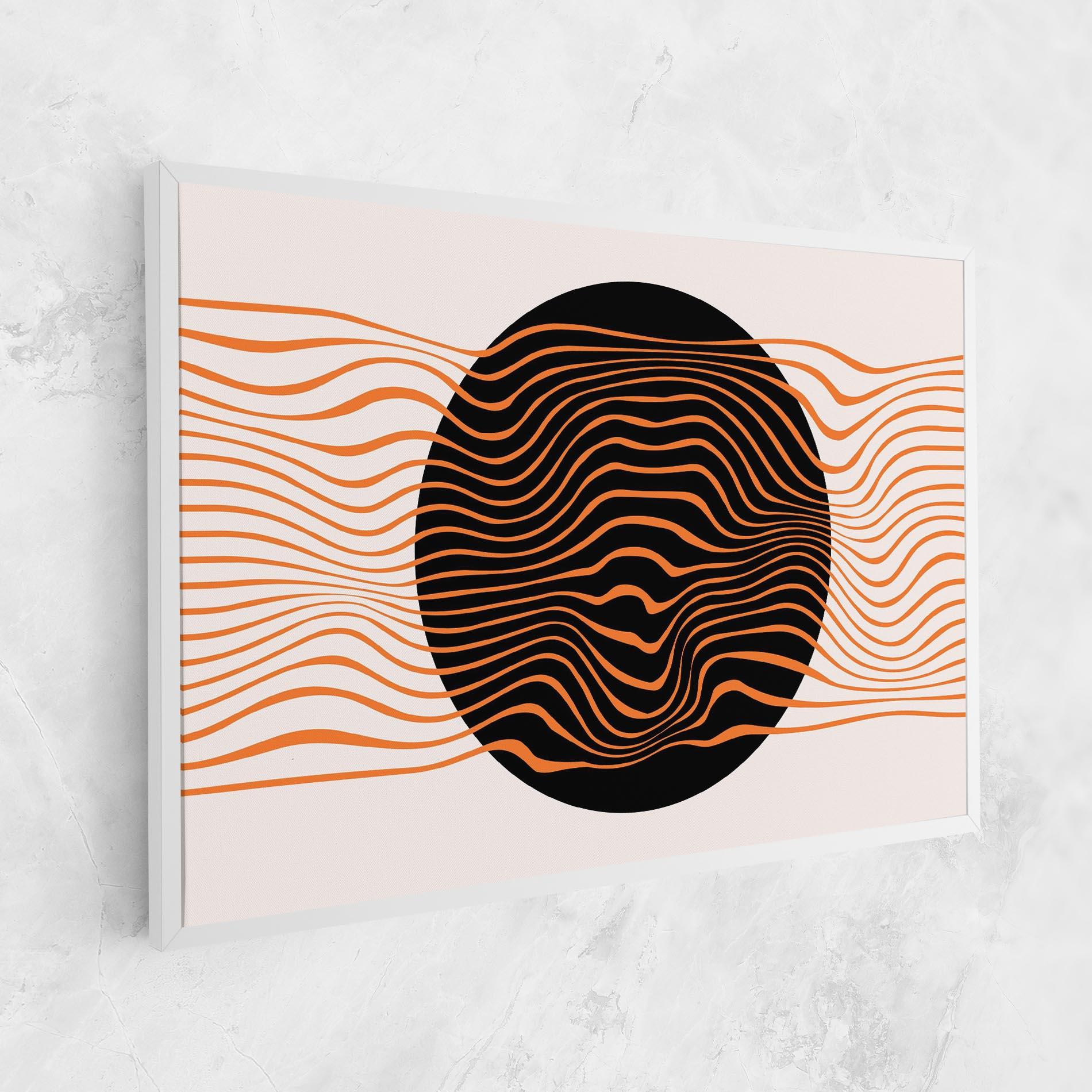 Leinwandbild Black Circle mockup 1