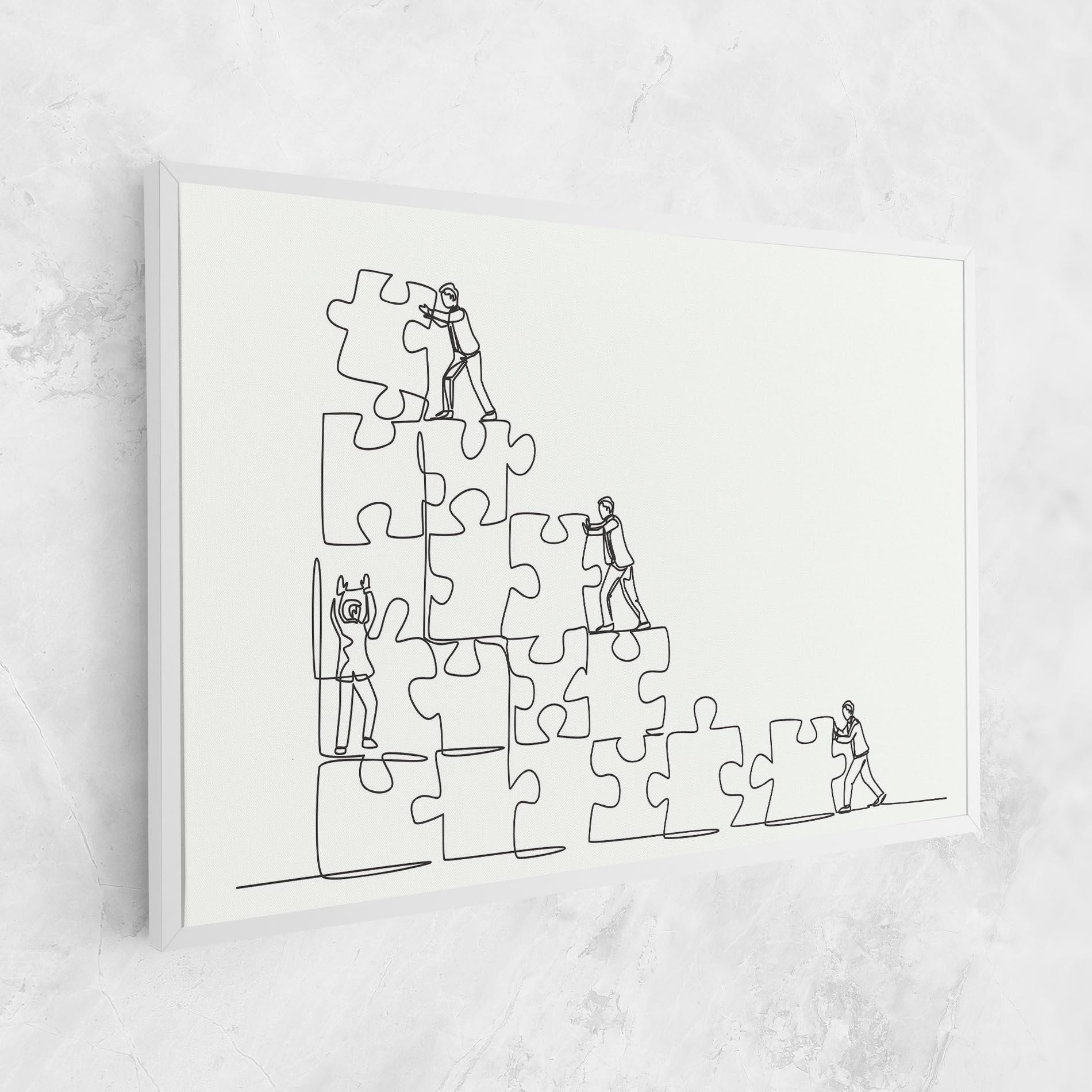 Leinwandbild Businessman Up mockup 1