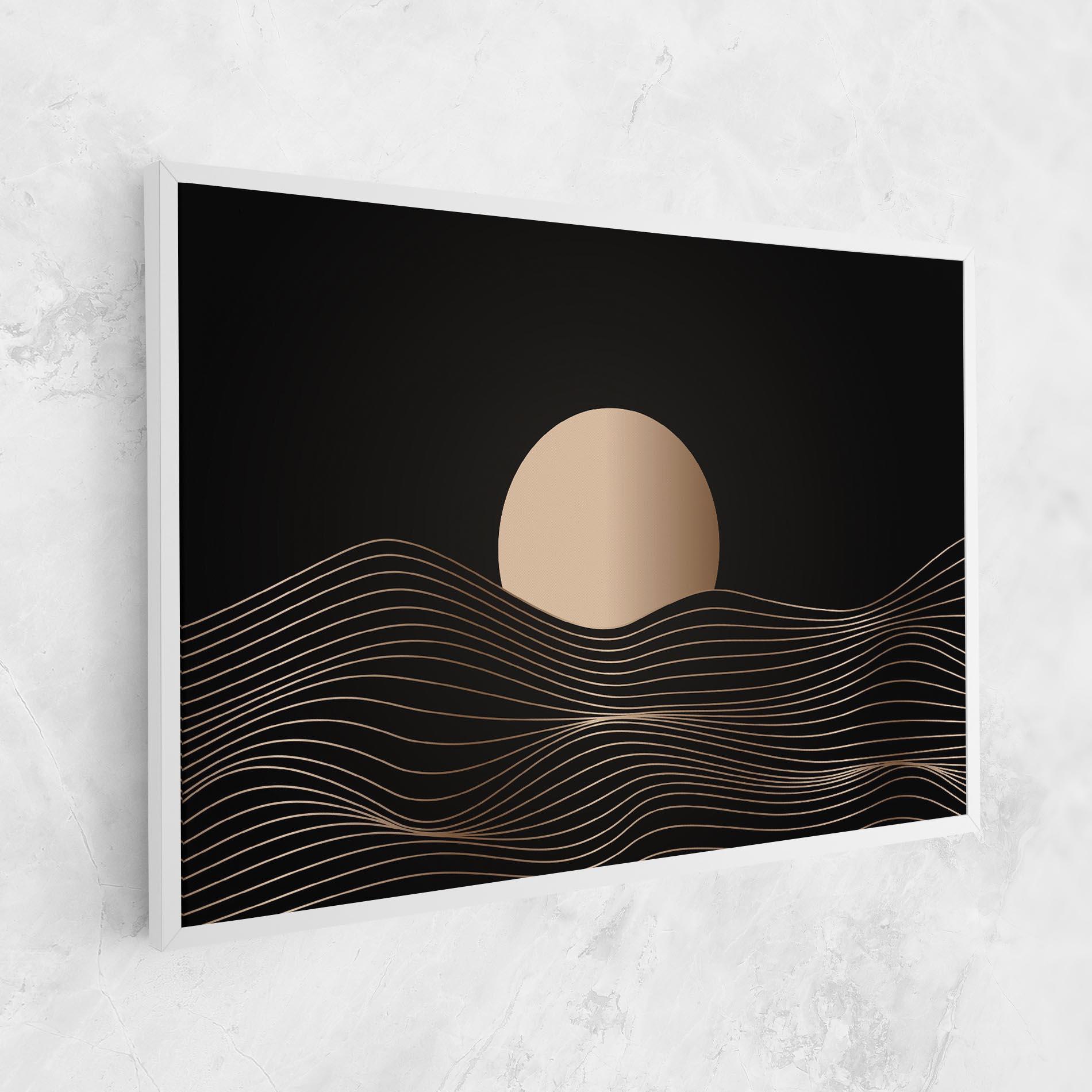 Leinwandbild Cream Moon mockup 1