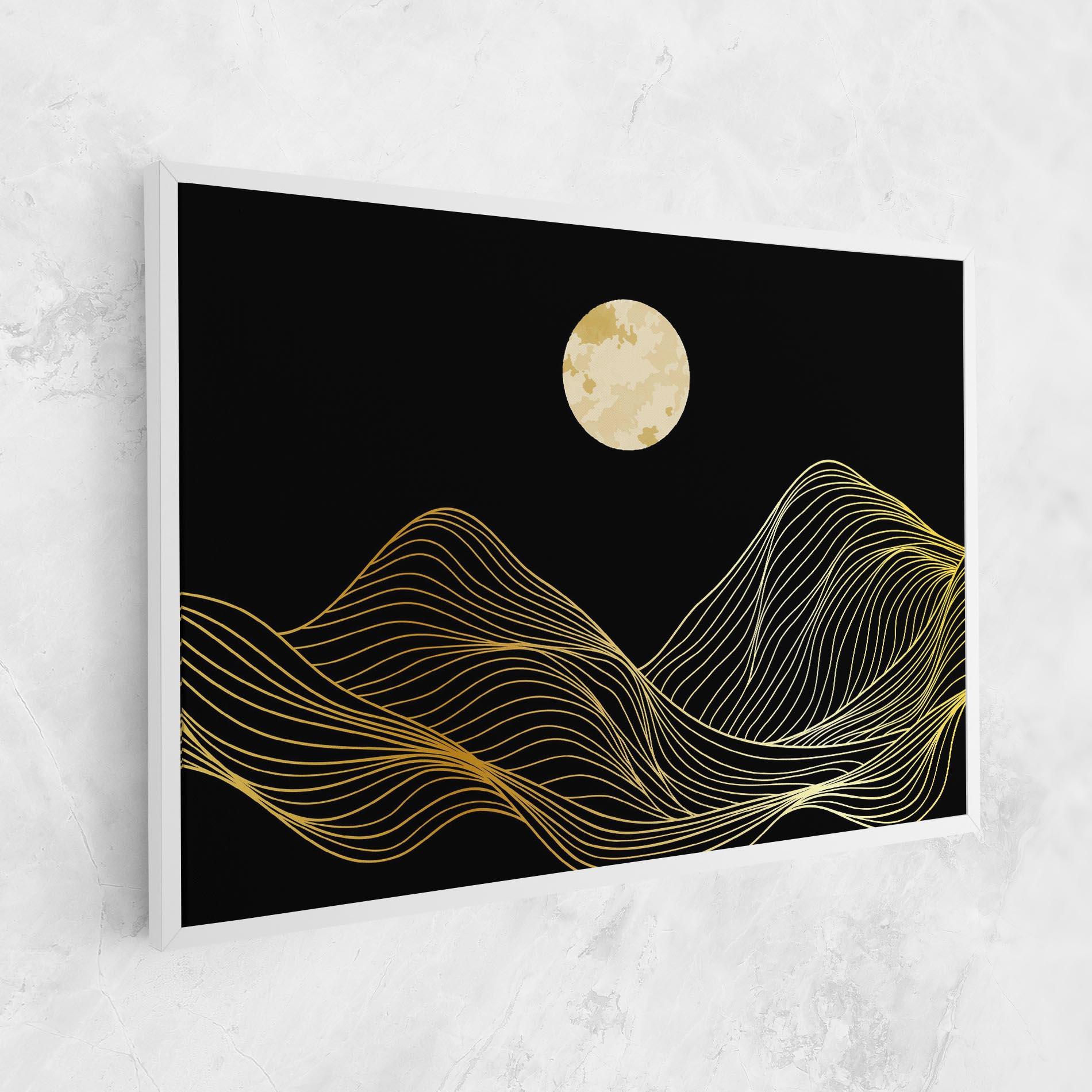 Leinwandbild Golden Moon mockup 1