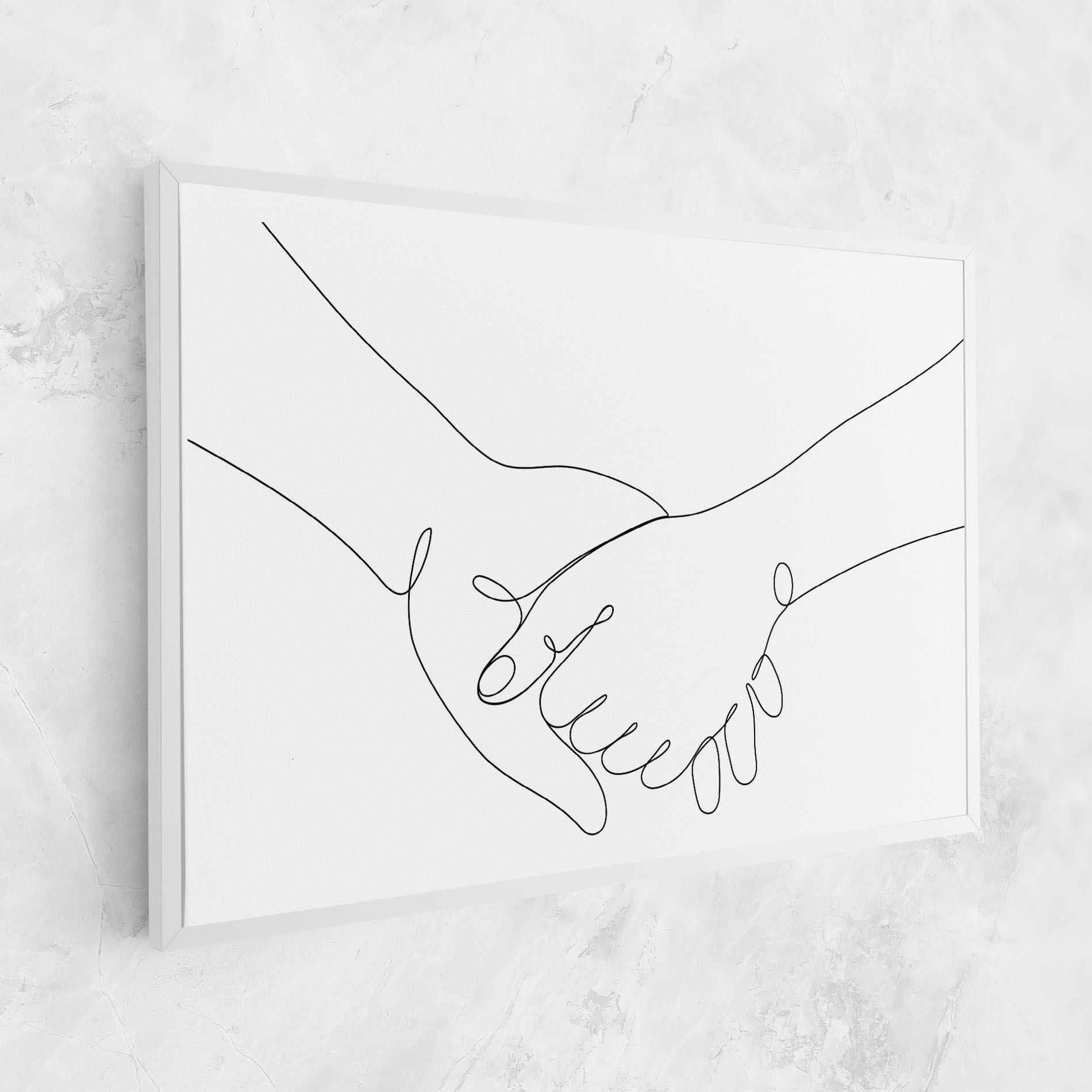 Leinwandbild Minimalistic Hands mockup 1