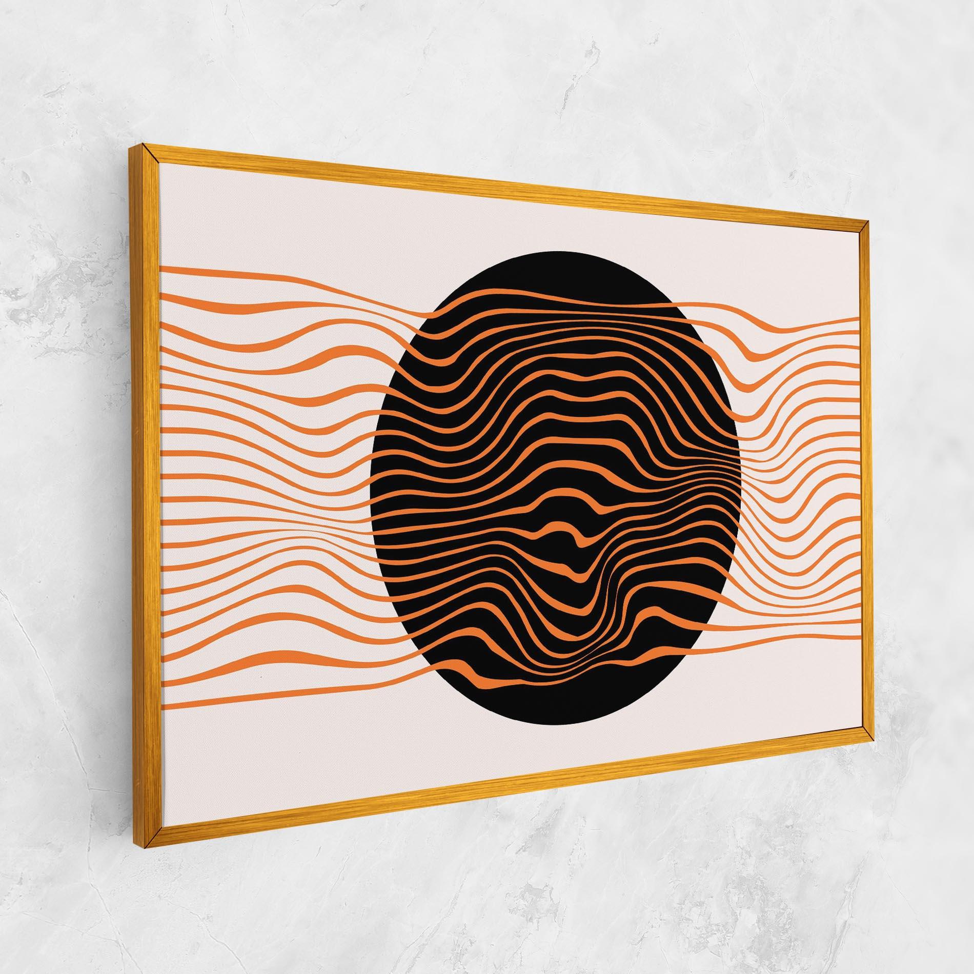 Leinwandbild Black Circle mockup 1