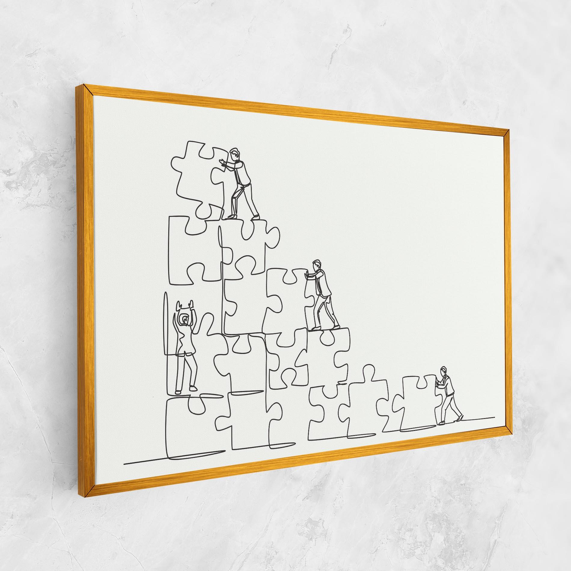 Leinwandbild Businessman Up mockup 1