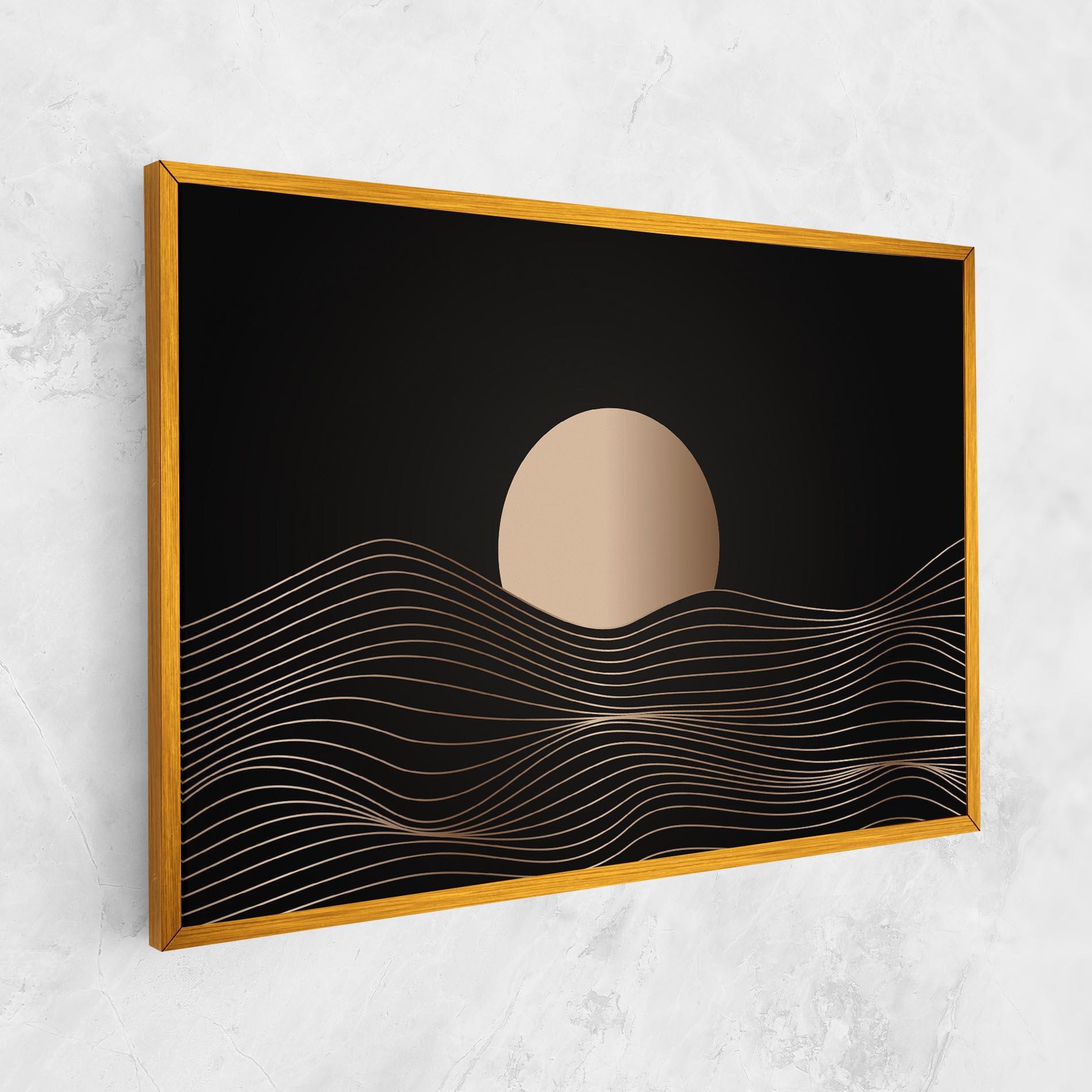 Leinwandbild Cream Moon mockup 1