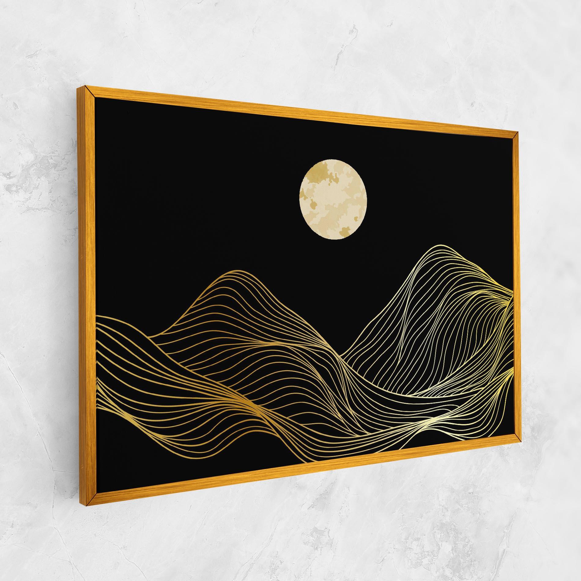 Leinwandbild Golden Moon mockup 1