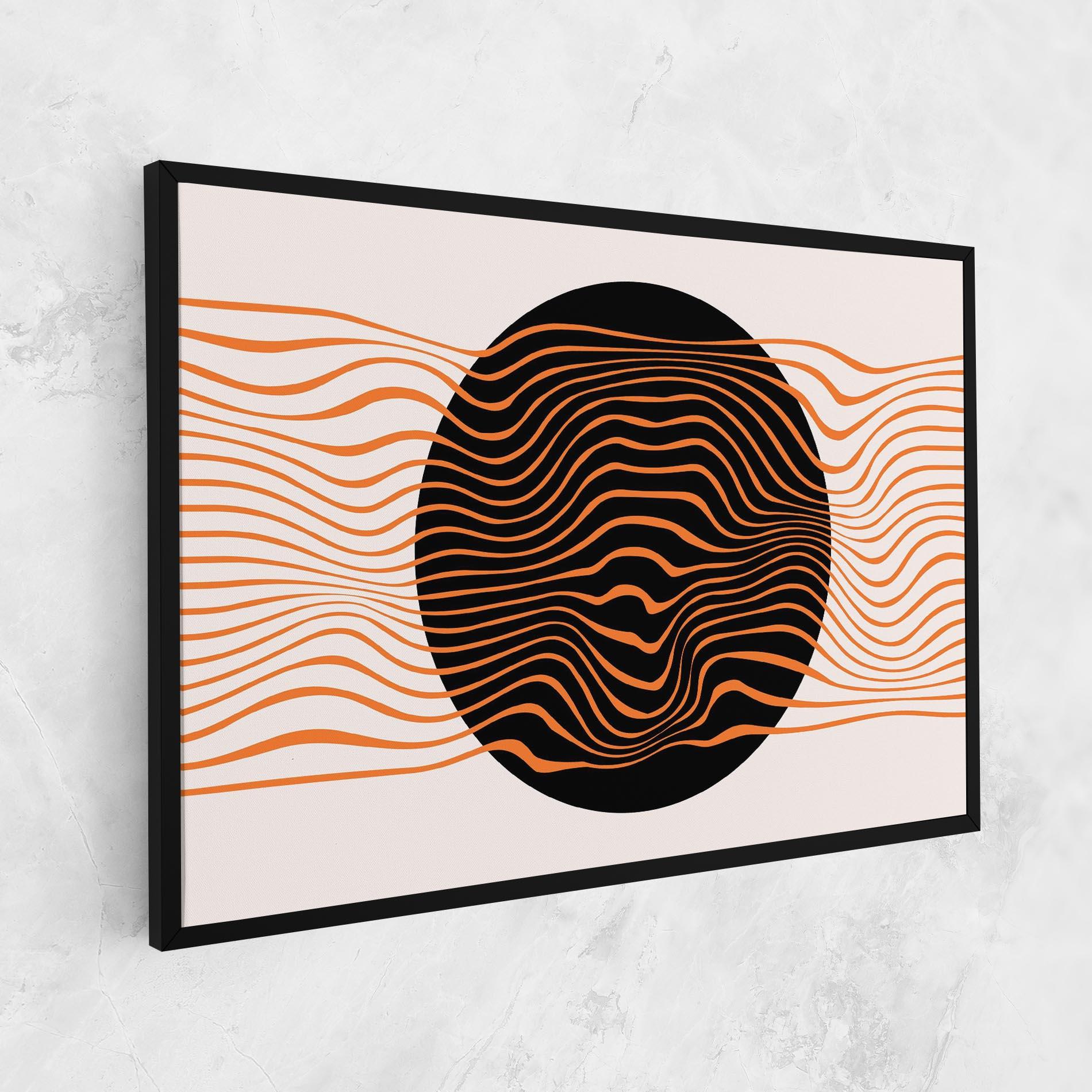 Leinwandbild Black Circle mockup 1