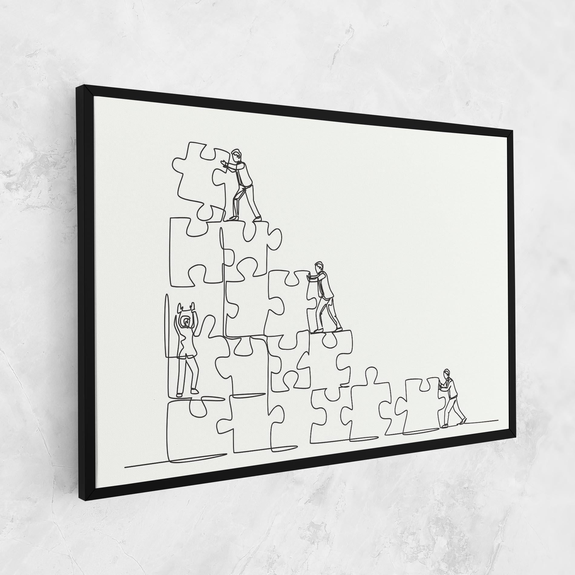 Leinwandbild Businessman Up mockup 1