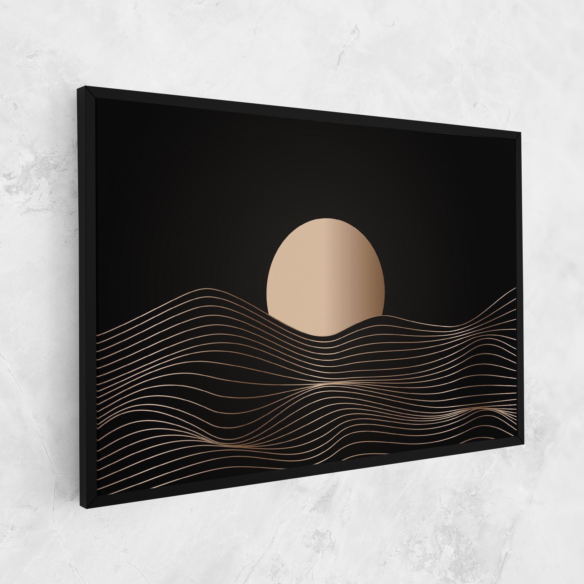 Leinwandbild Cream Moon mockup 1