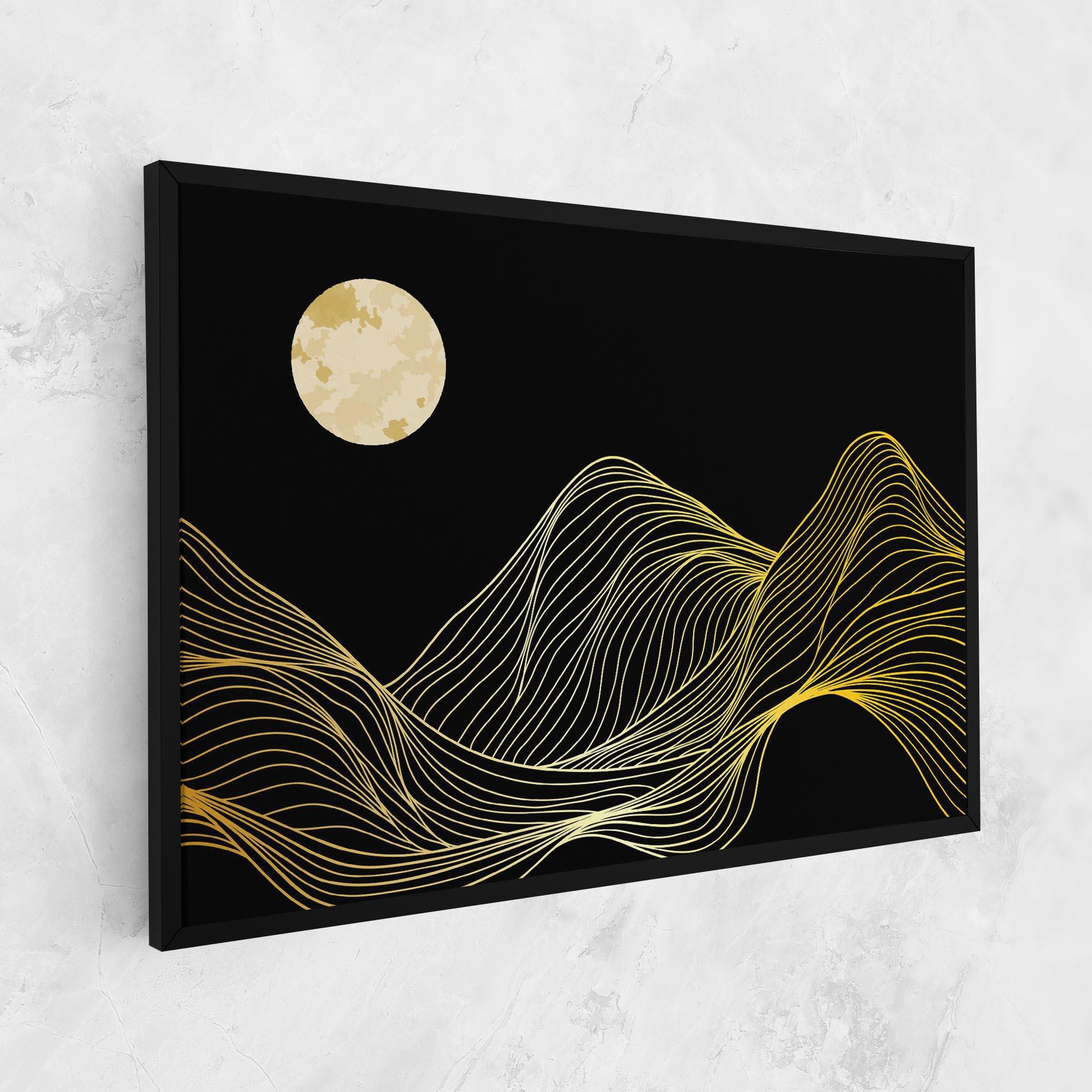 Leinwandbild Gold Moon mockup 1