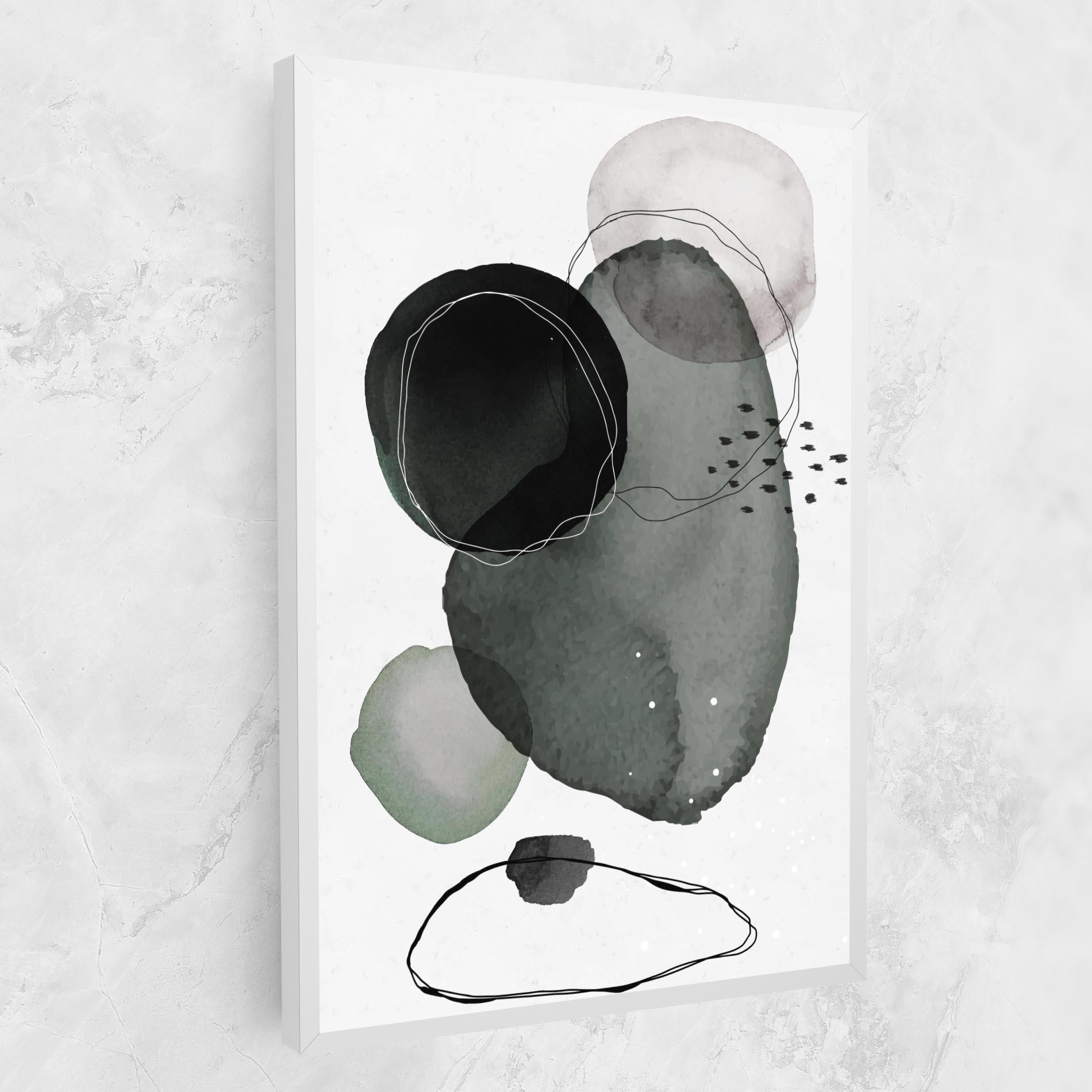 Leinwandbild Green Watercolor mockup 1