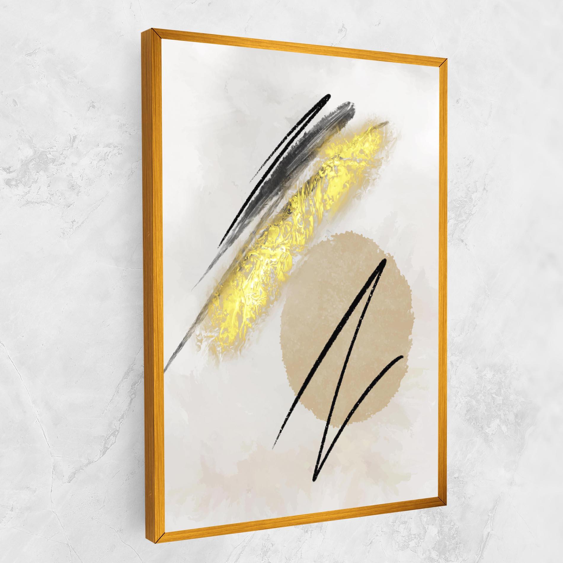 Leinwandbild Gold Brush mockup 1