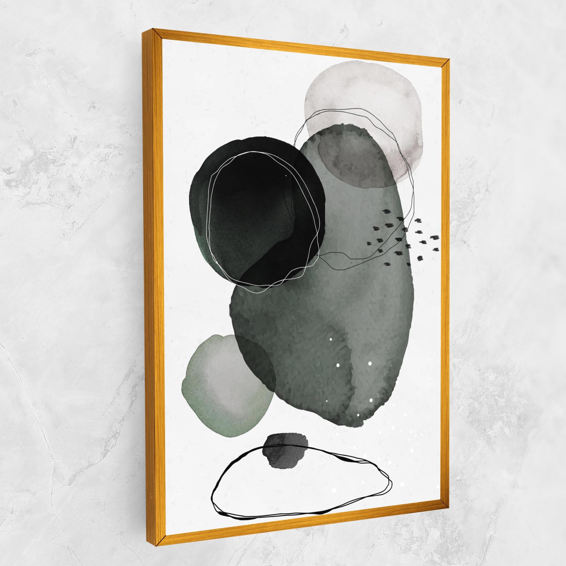 Leinwandbild Green Watercolor mockup 1