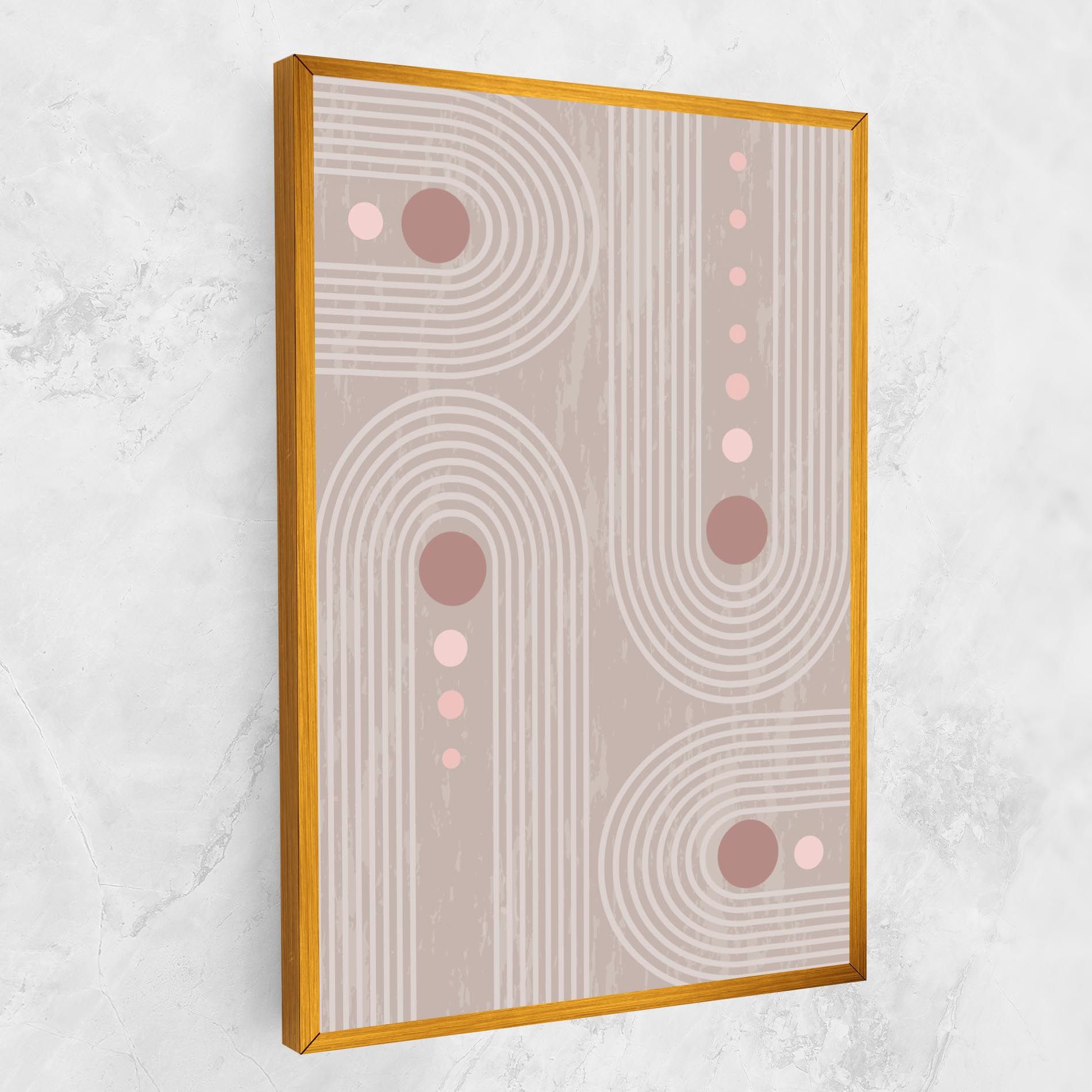 Pink Circle On Cream mockup 1