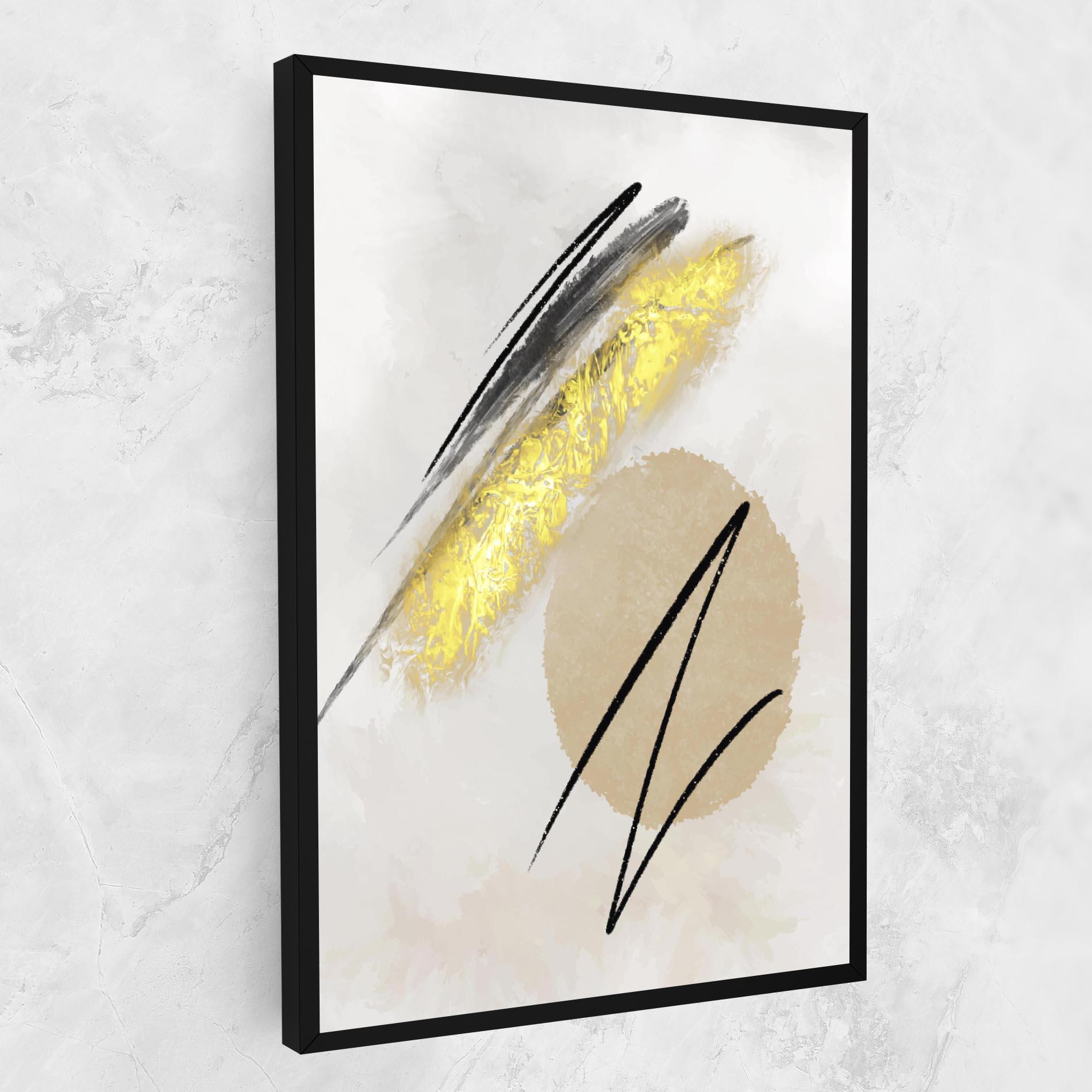Leinwandbild Gold Brush mockup 1